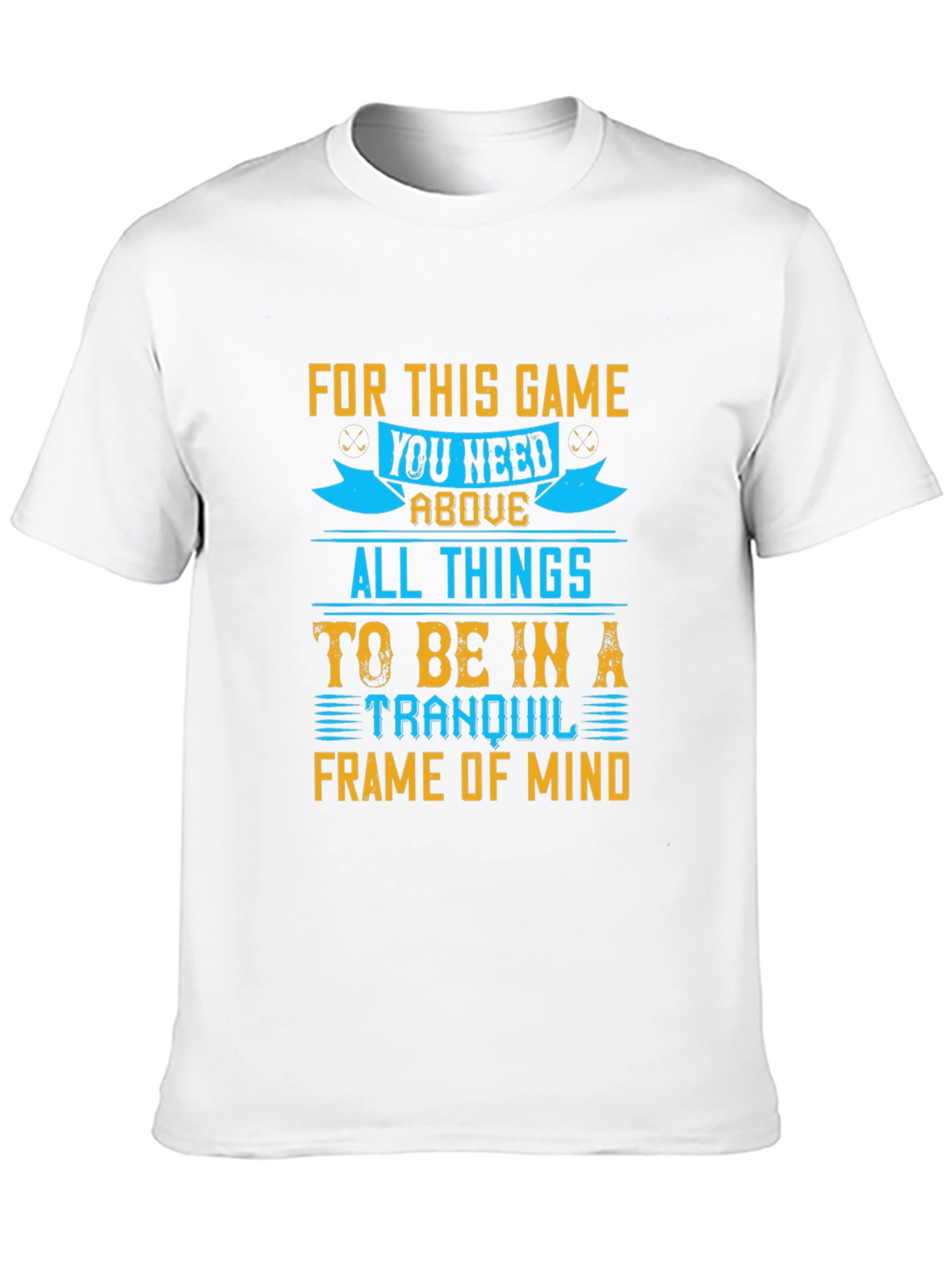 Tranquil Mind Game T-Shirt - Soft Black Cotton Tee