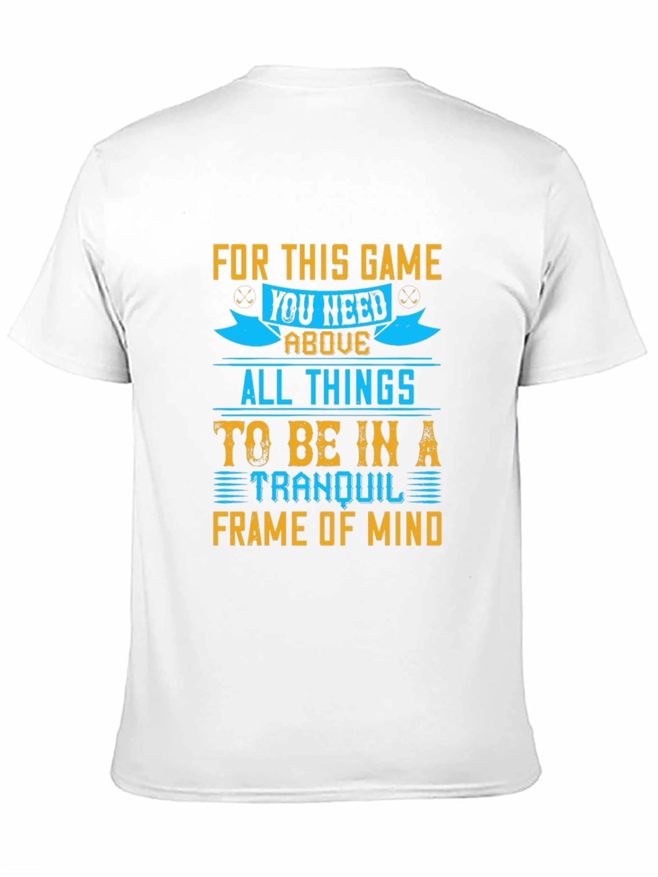 Tranquil Mind Game T-Shirt - Soft Black Cotton Tee