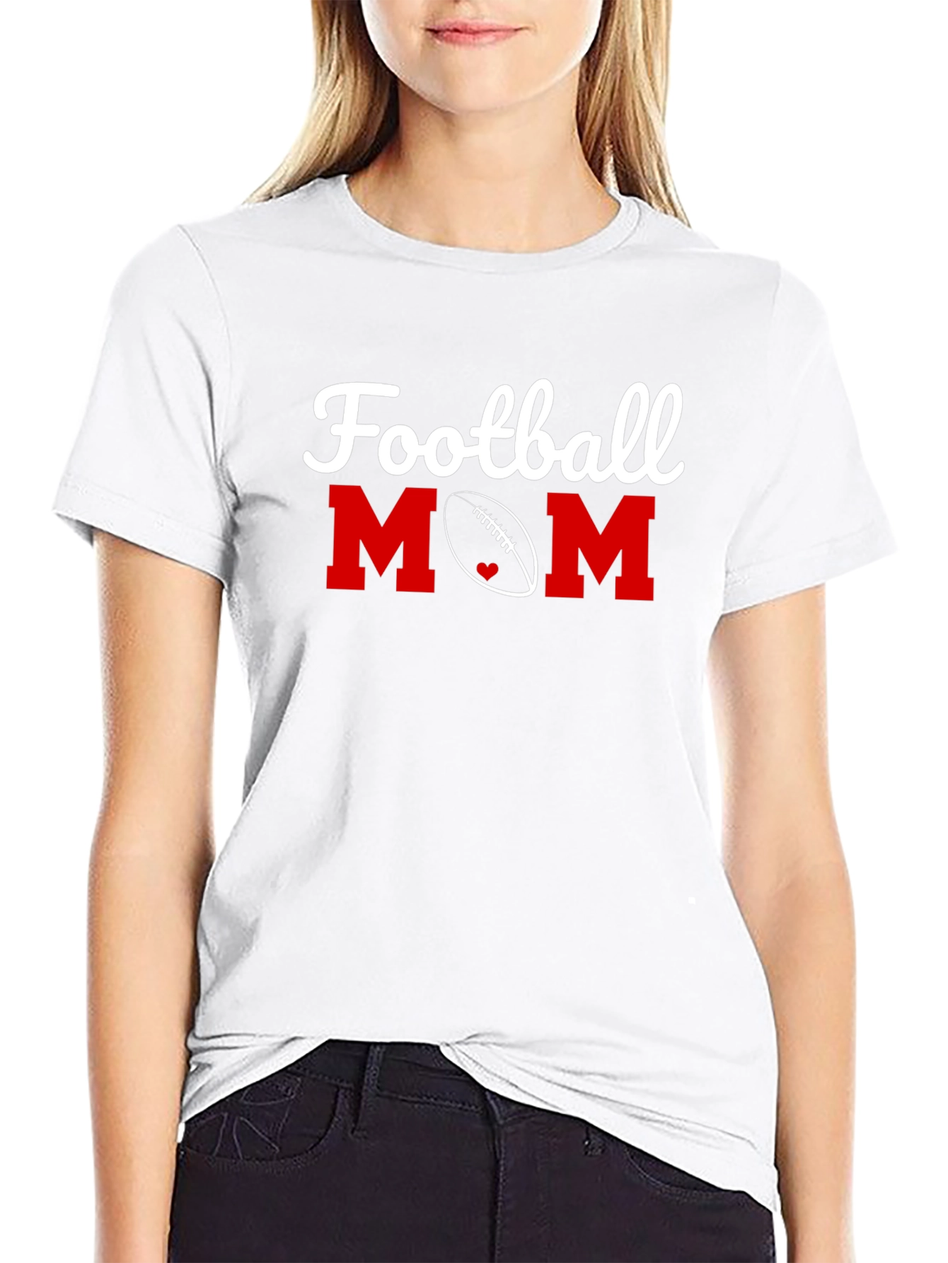 Football Mom Graphic T-Shirt