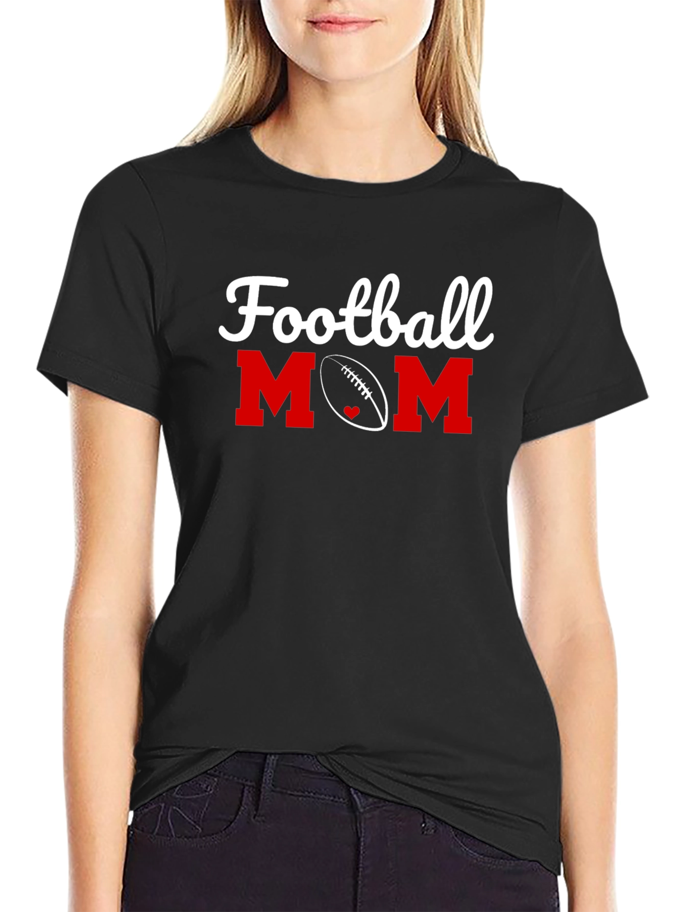 Football Mom Graphic T-Shirt