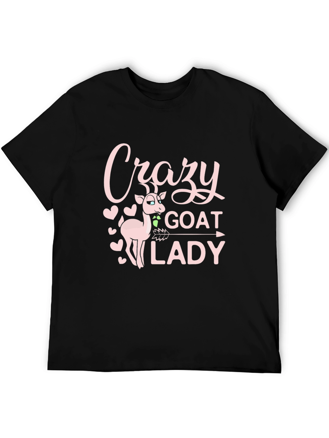 Crazy Goat Lady Graphic Tee - Black