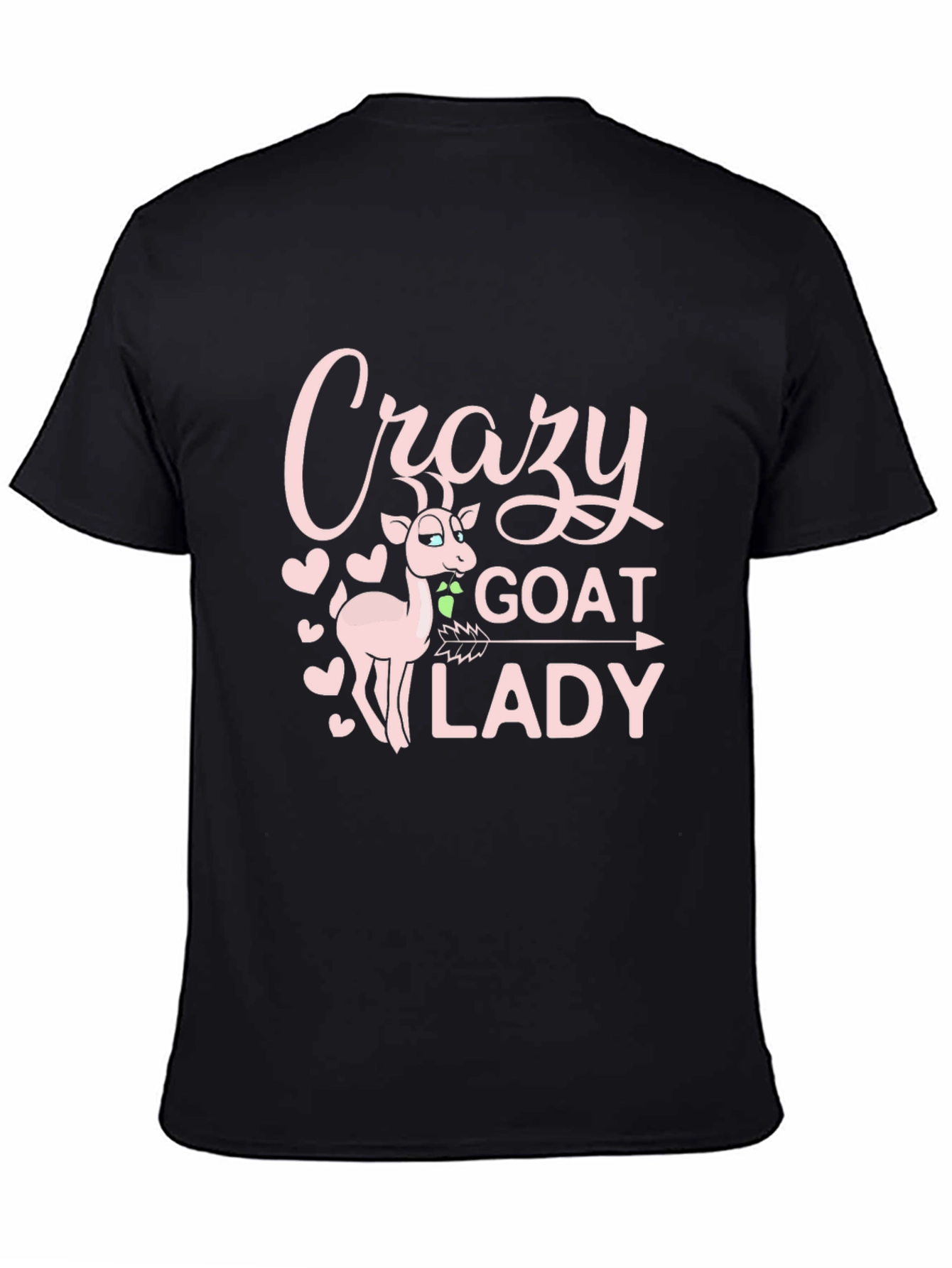 Crazy Goat Lady Graphic Tee - Black