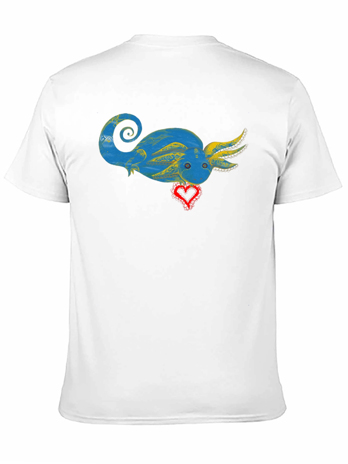 Axolotl Heart Graphic T-Shirt - Unique Design