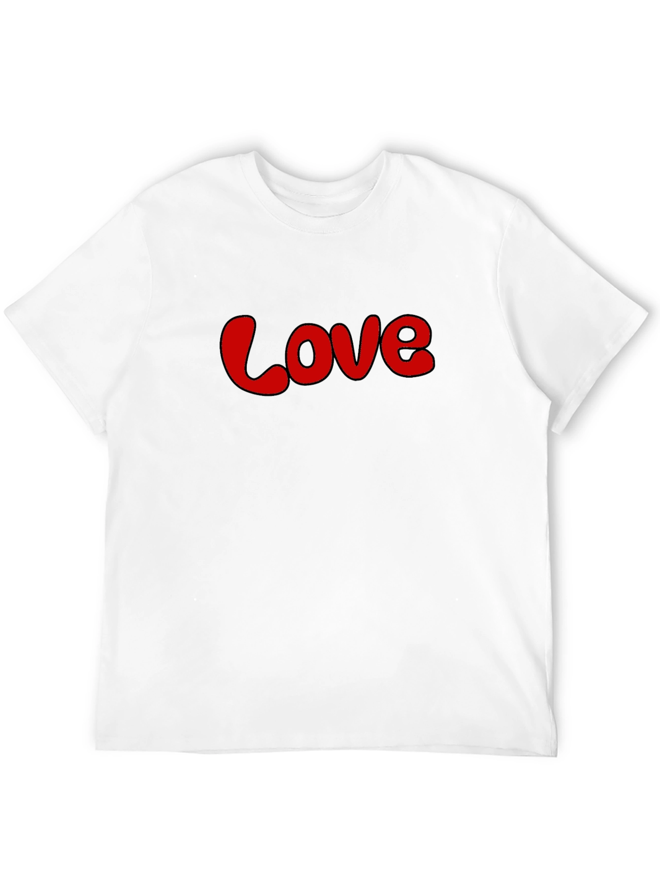 Love Graphic Tee - Stylish Black Casual T-Shirt