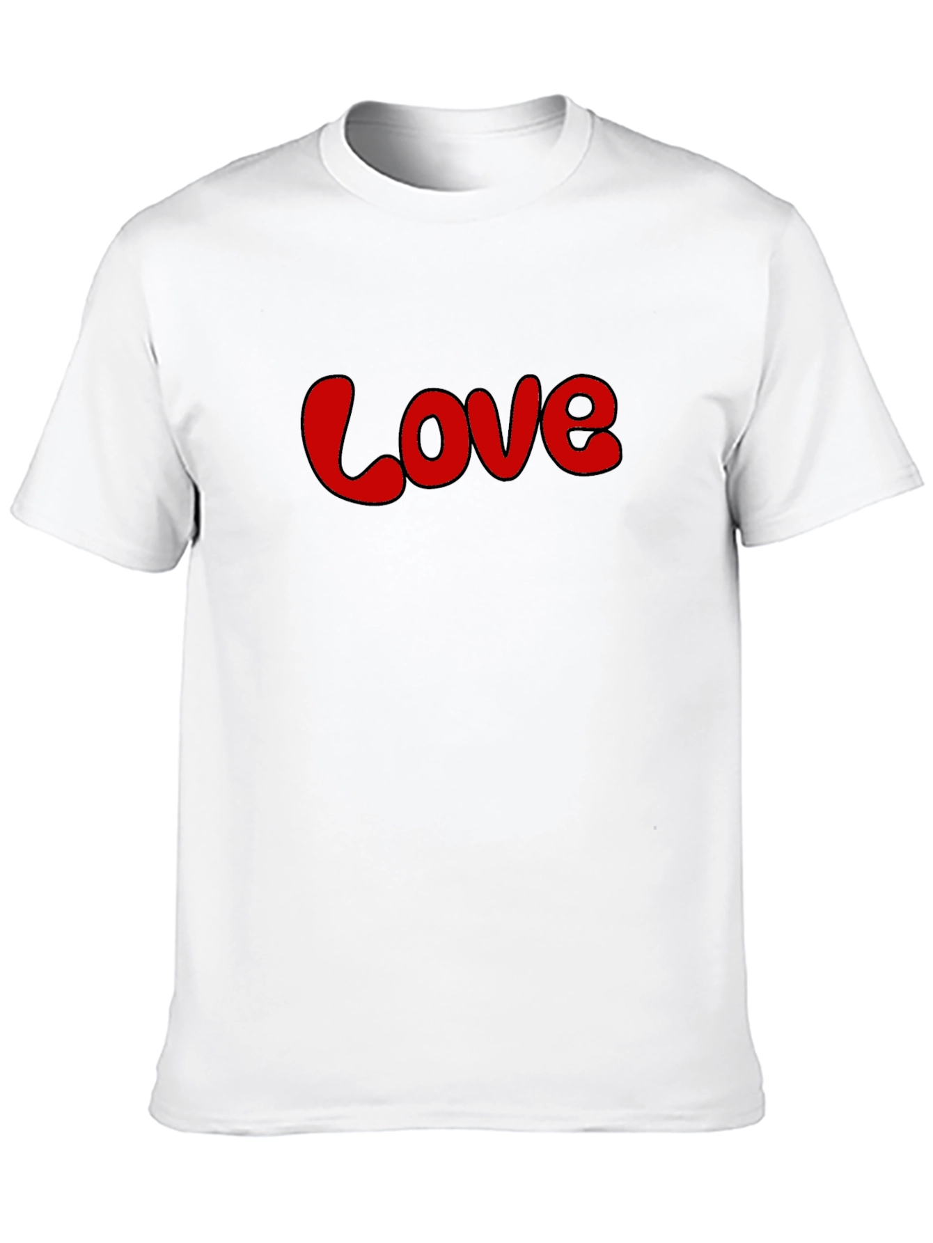 Love Graphic Tee - Stylish Black Casual T-Shirt