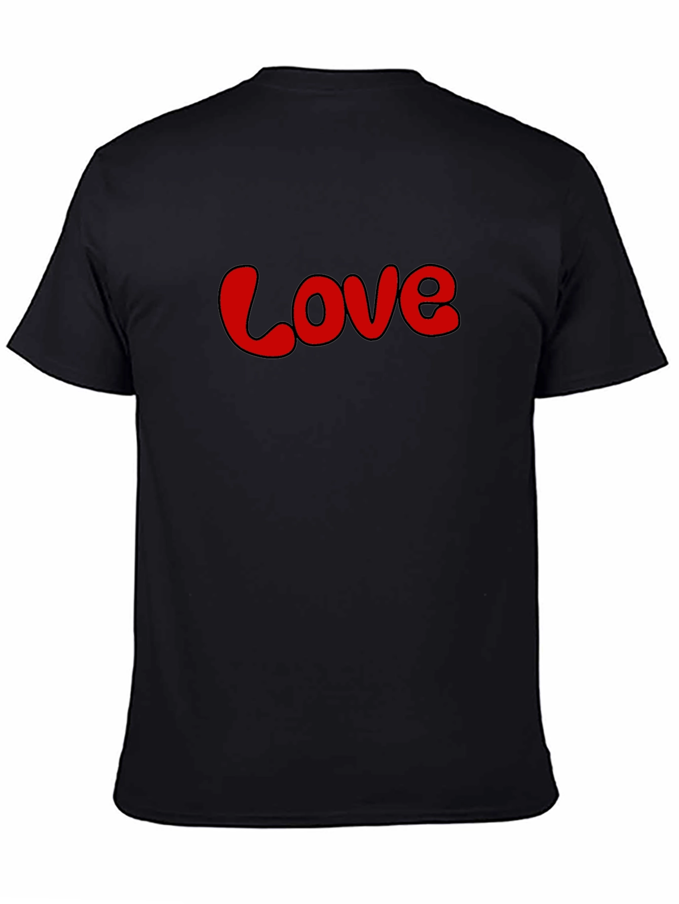 Love Graphic Tee - Stylish Black Casual T-Shirt