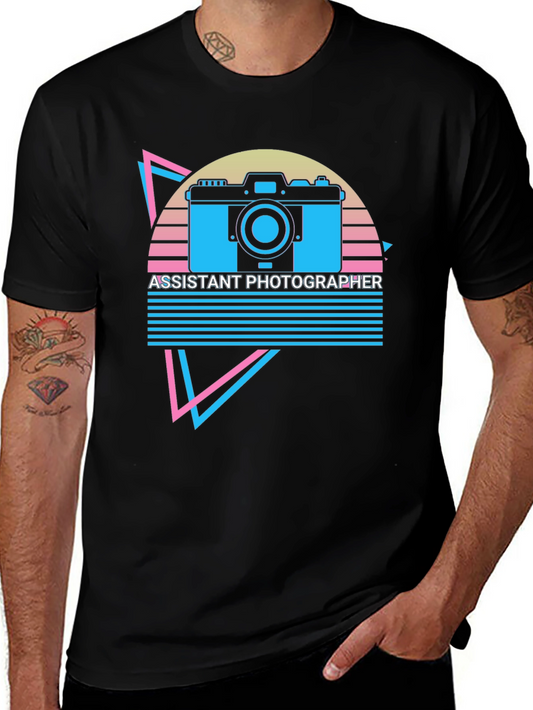 Assistant Photographer Retro Graphic T-Shirt