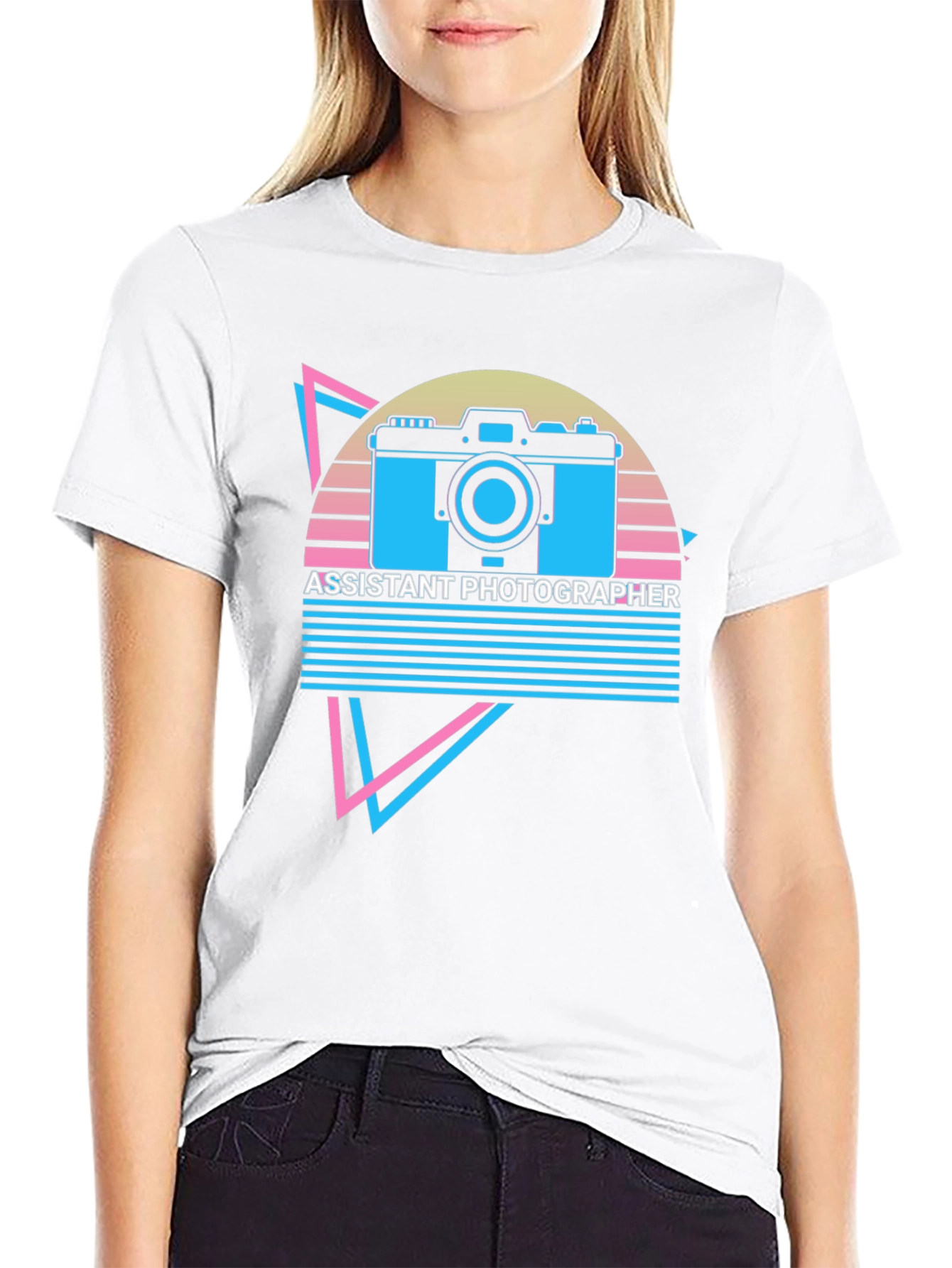 Assistant Photographer Retro Graphic T-Shirt