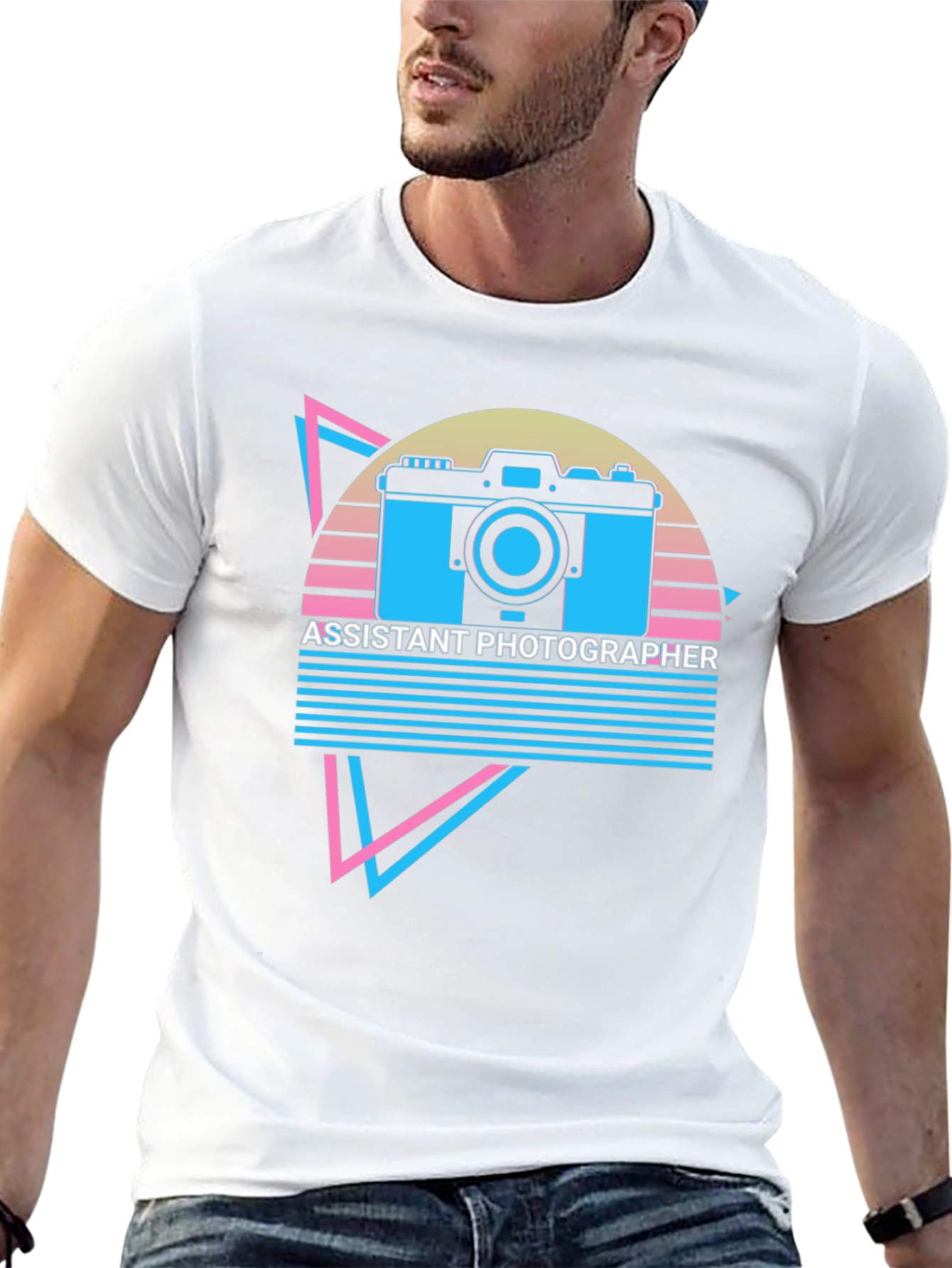 Assistant Photographer Retro Graphic T-Shirt