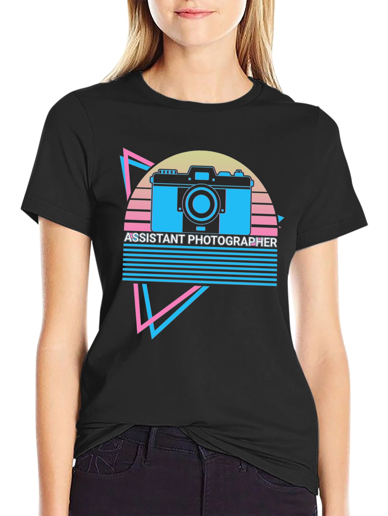 Assistant Photographer Retro Graphic T-Shirt