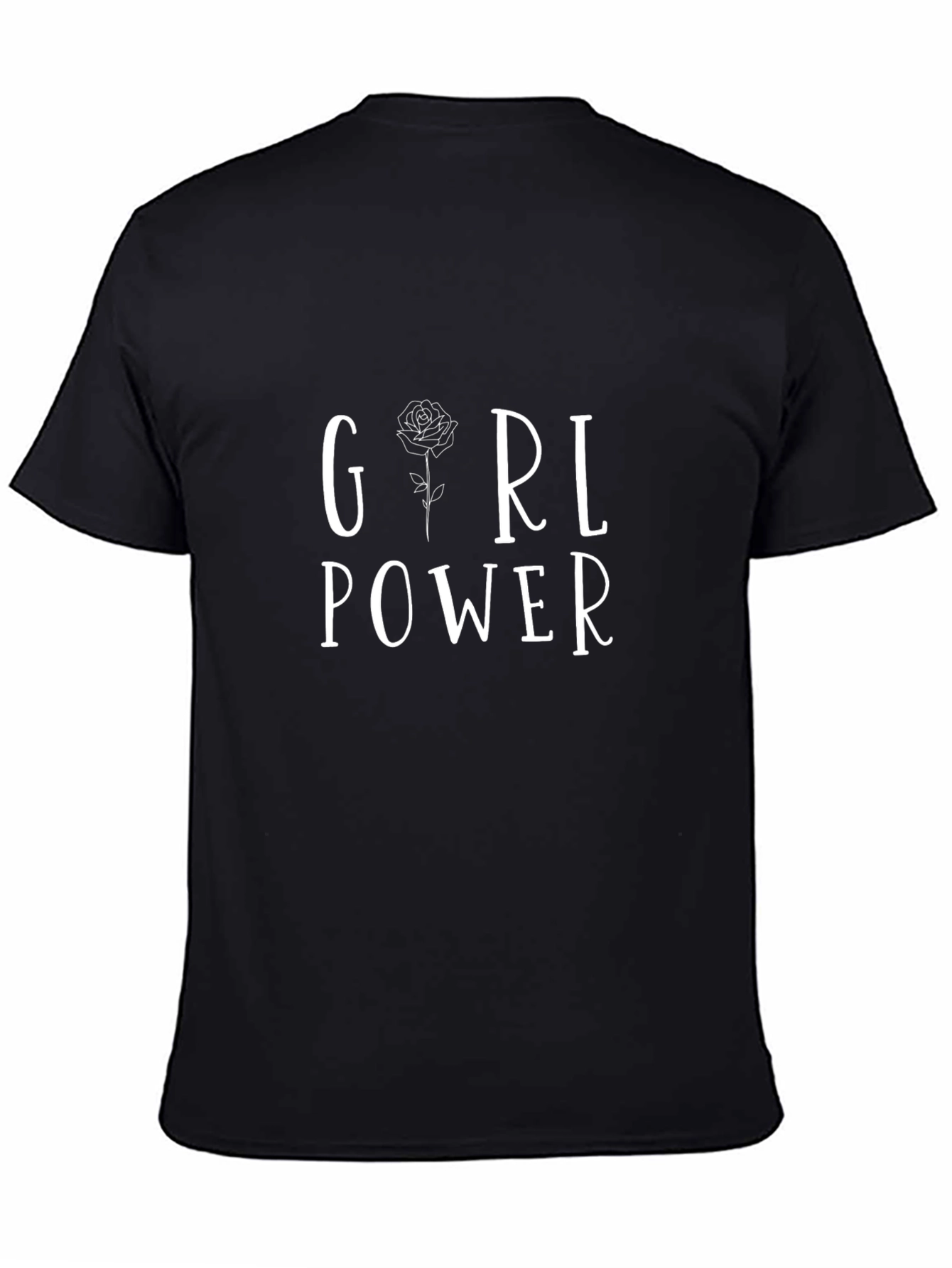 Girl Power Rose Graphic Tee - Unisex Cotton T-Shirt