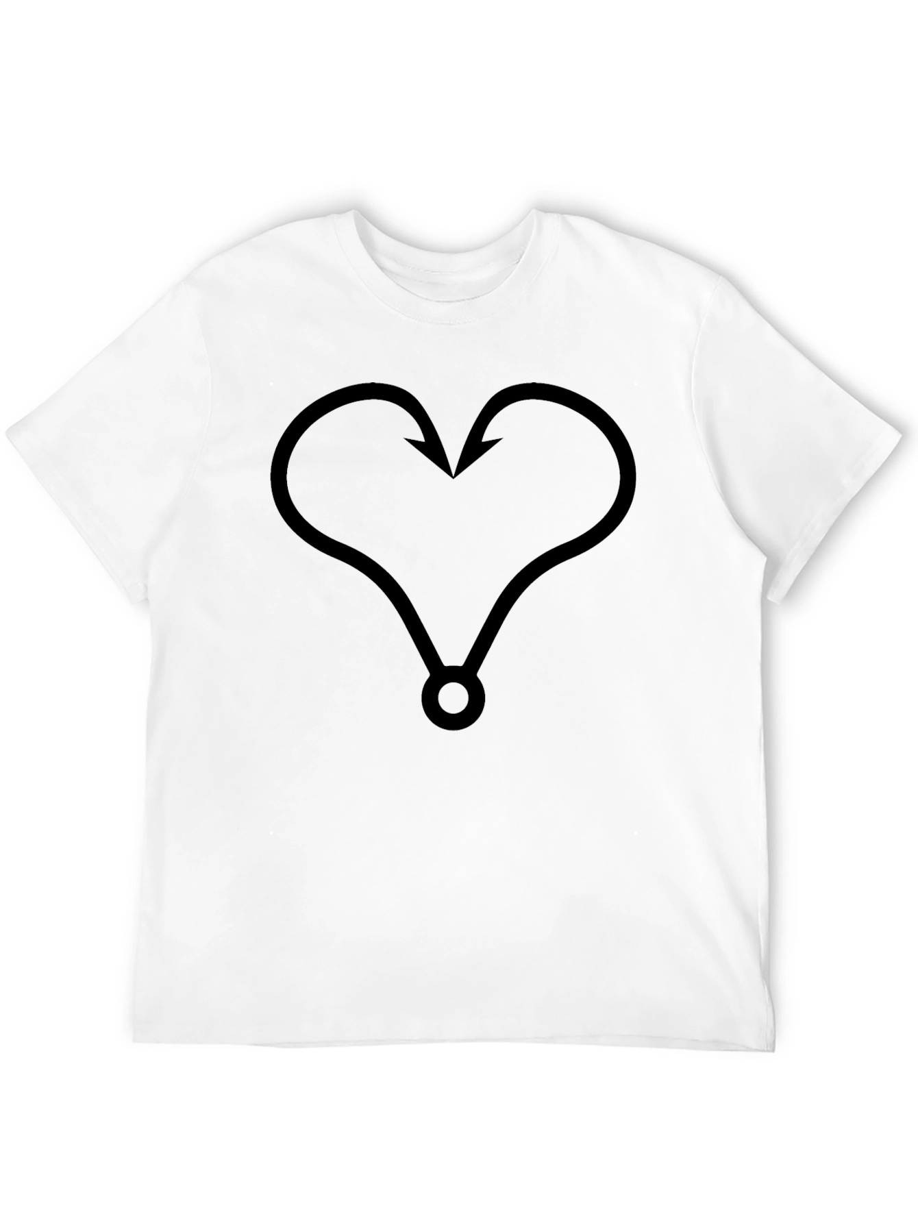 Hooked on Love Black T-Shirt