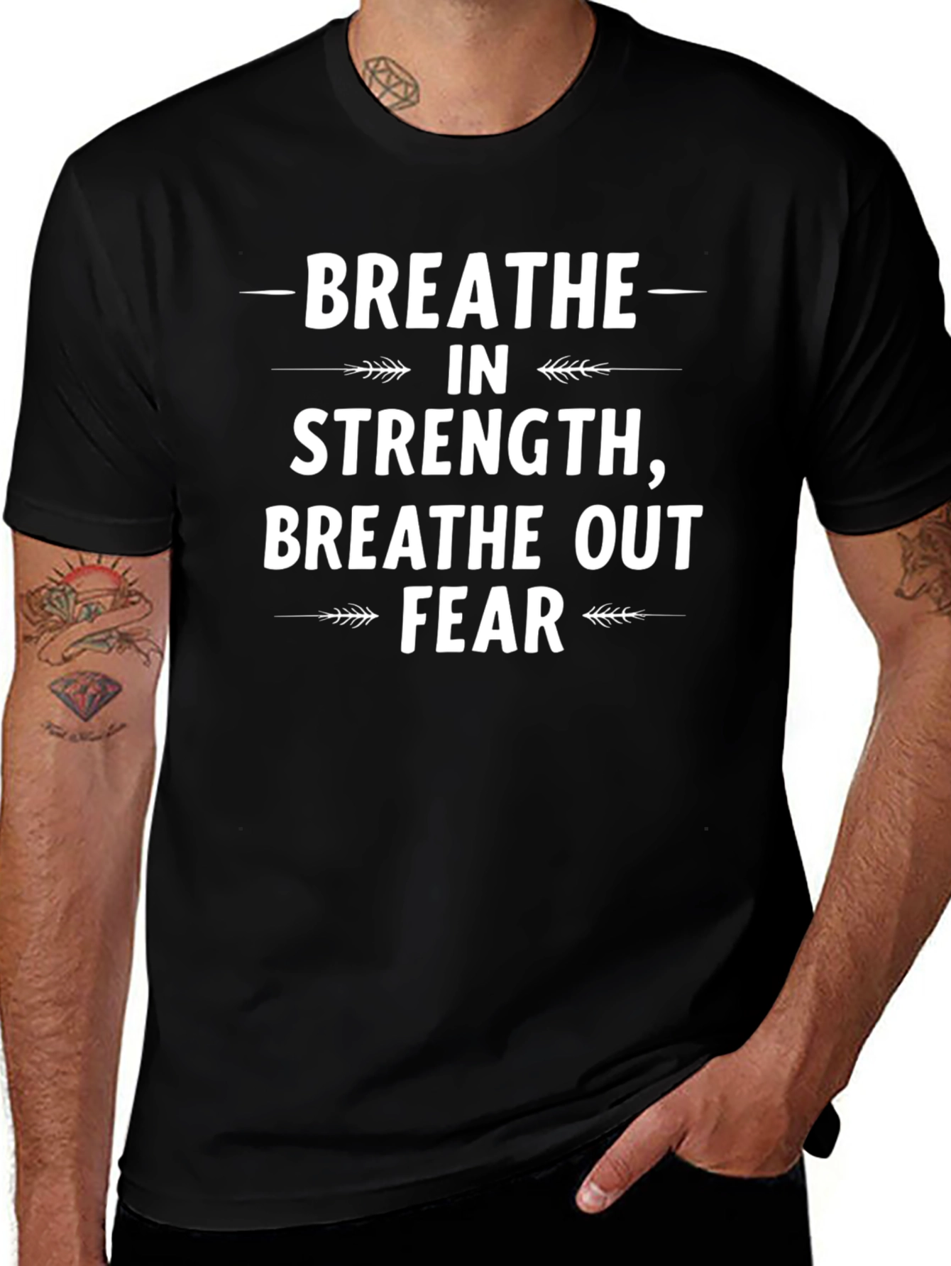 Breathe in Strength Graphic Tee