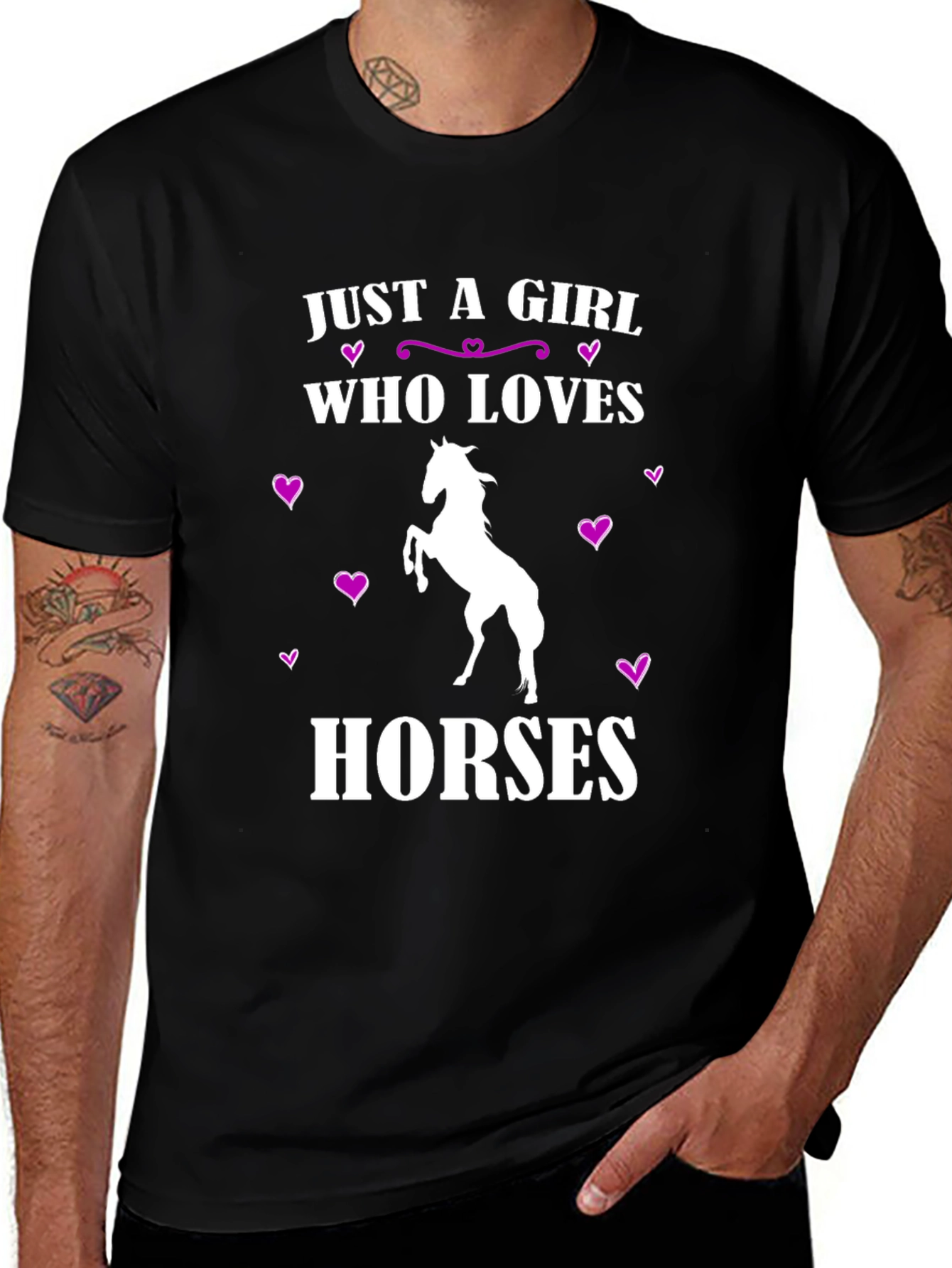 Just A Girl Who Loves Horses T-Shirt