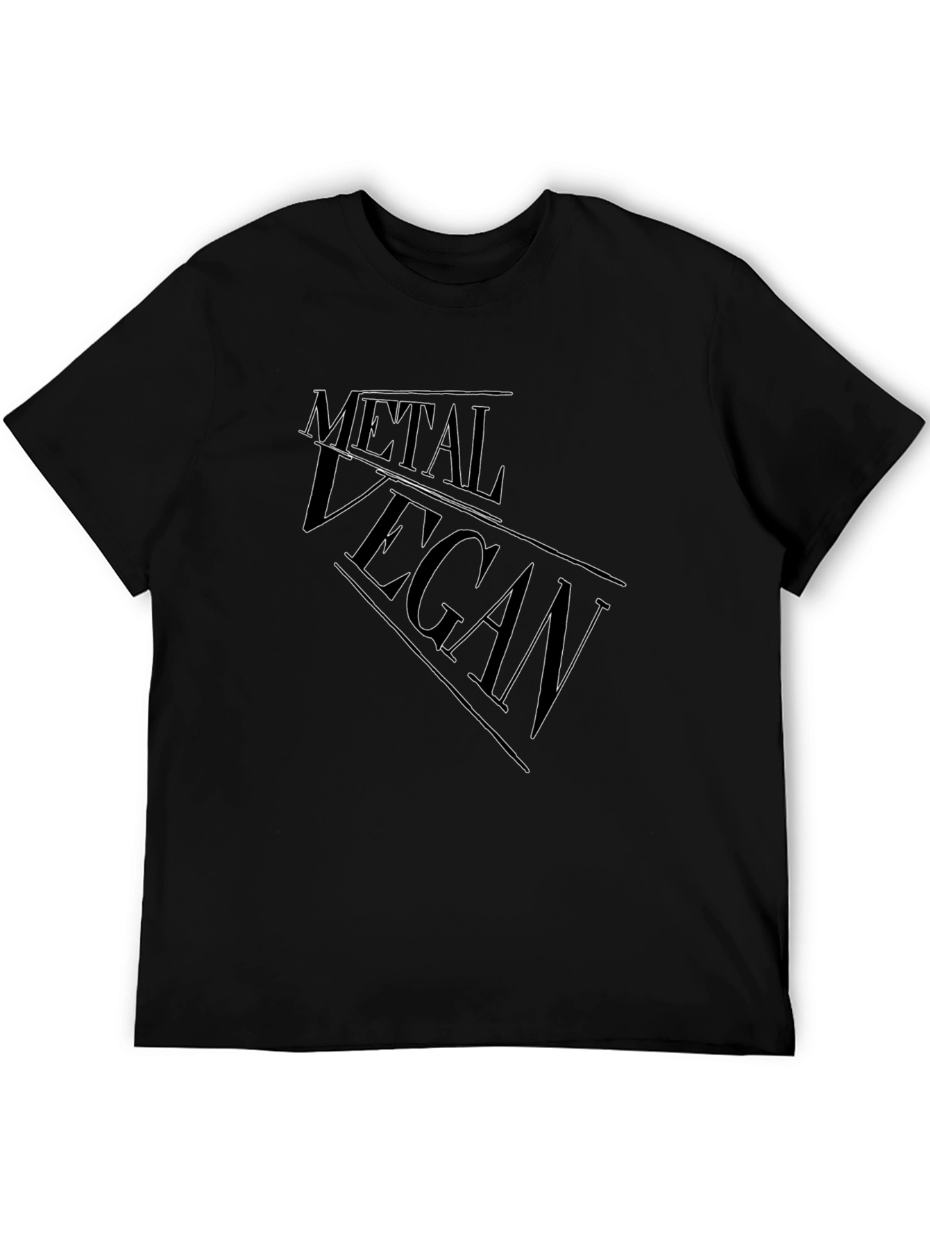 Metal Vegan Black Graphic Tee