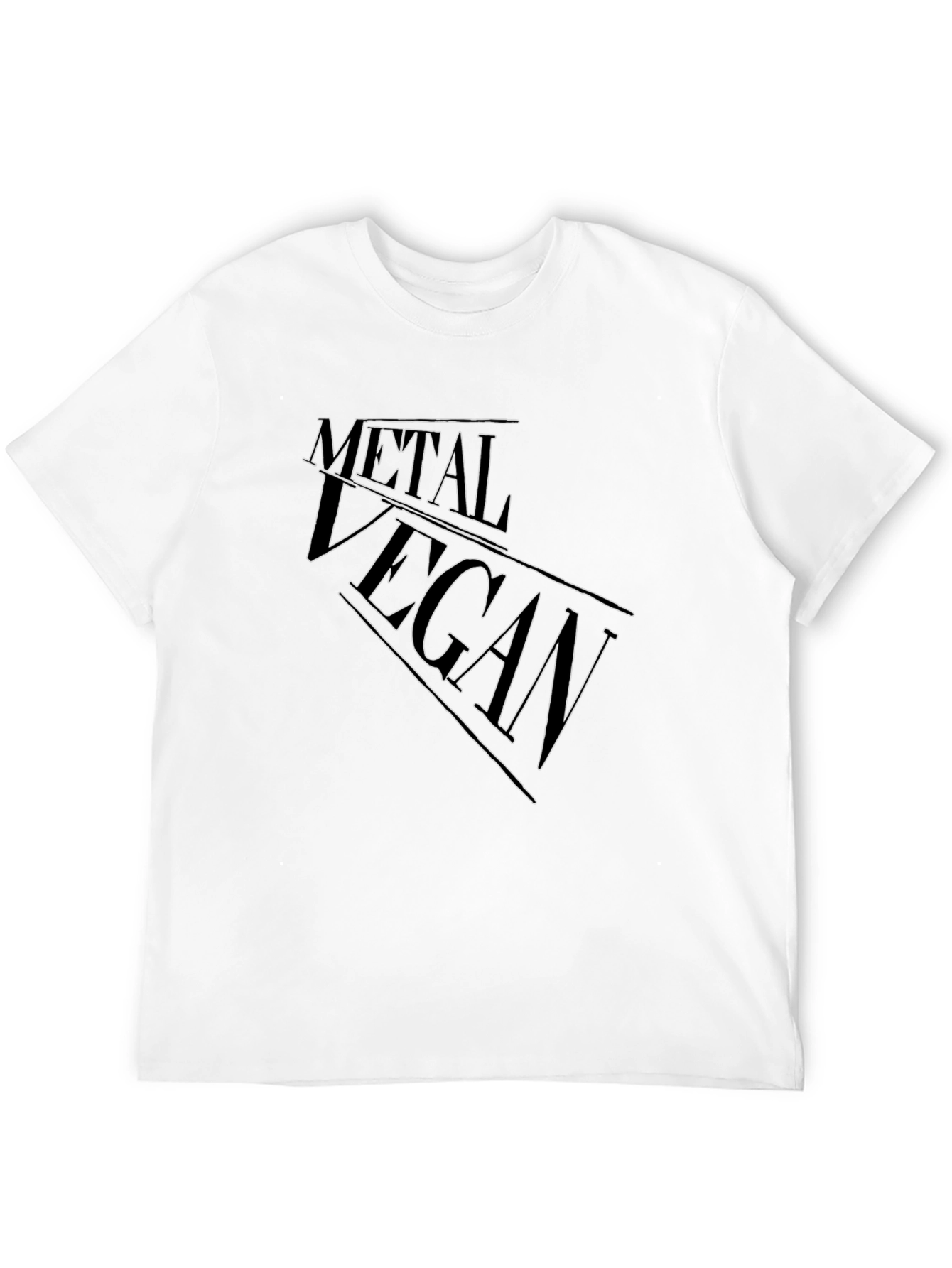Metal Vegan Black Graphic Tee
