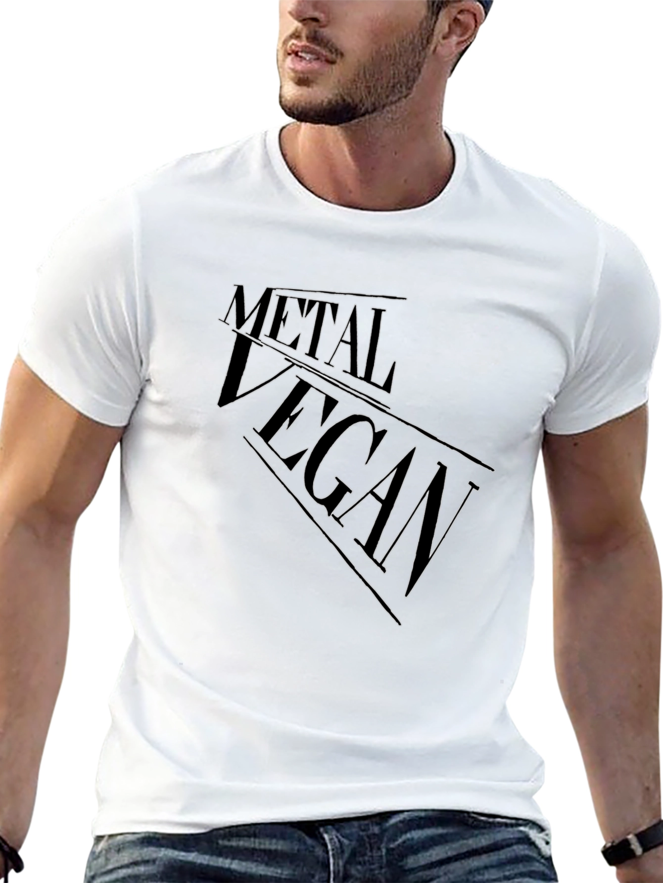 Metal Vegan Black Graphic Tee