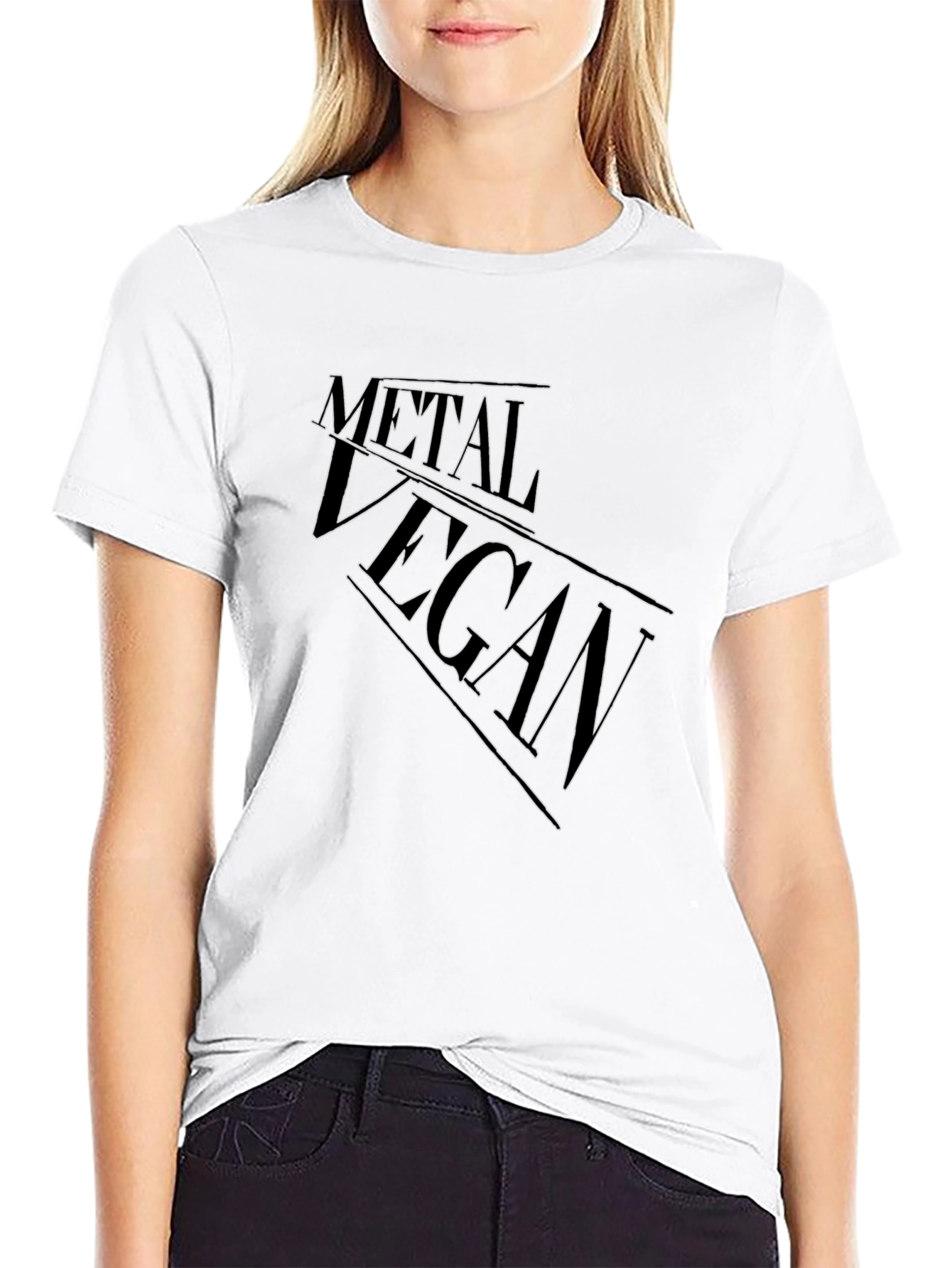 Metal Vegan Black Graphic Tee