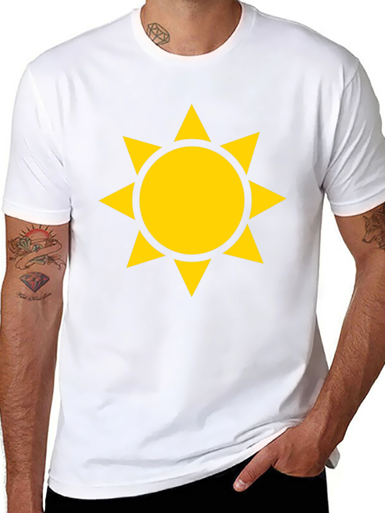 Sun Graphic Black T-Shirt