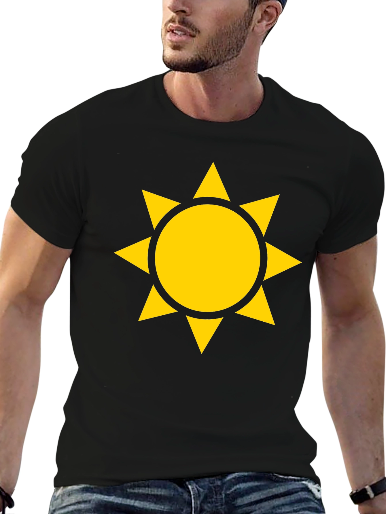 Sun Graphic Black T-Shirt