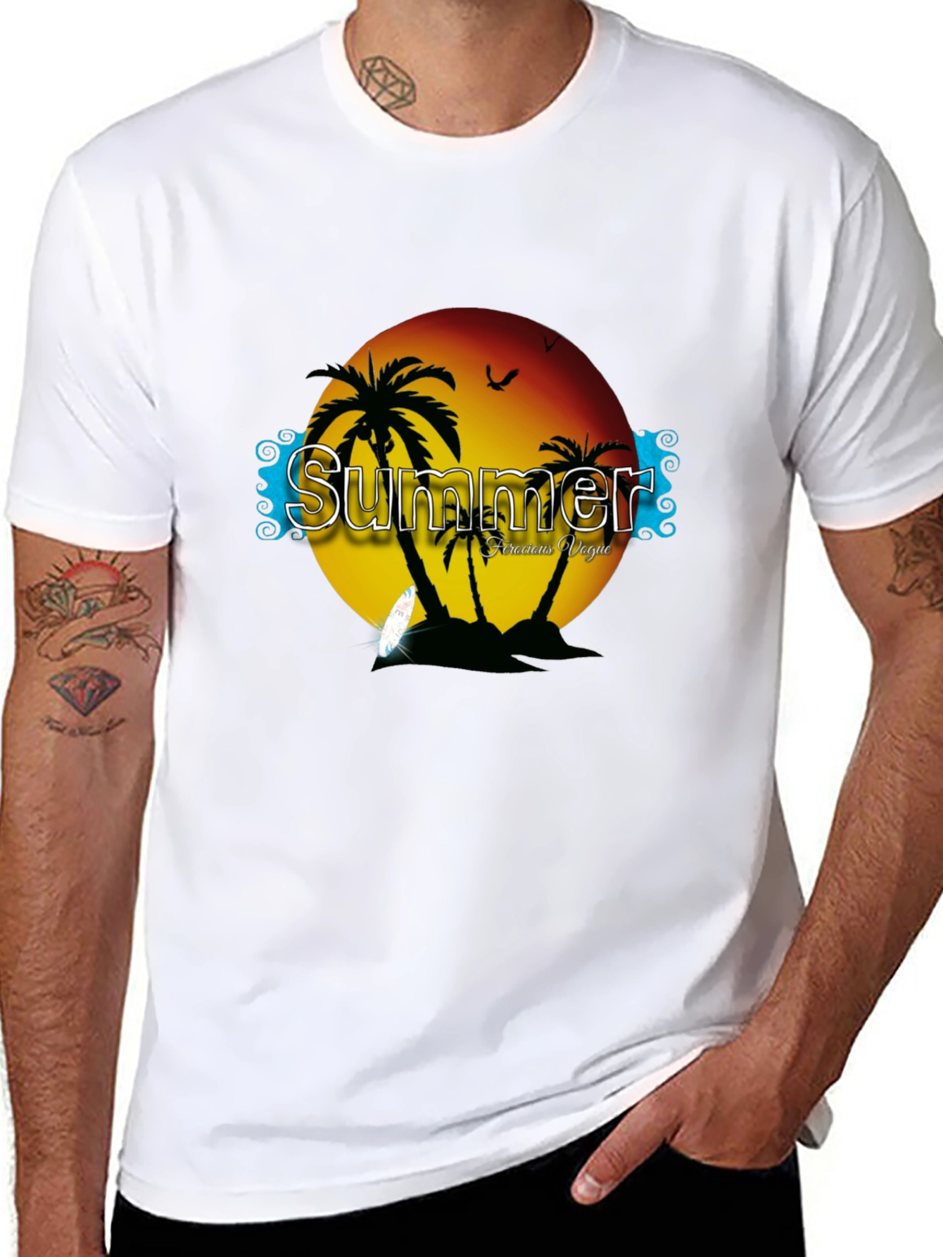 Summer Vacation Graphic T-Shirt