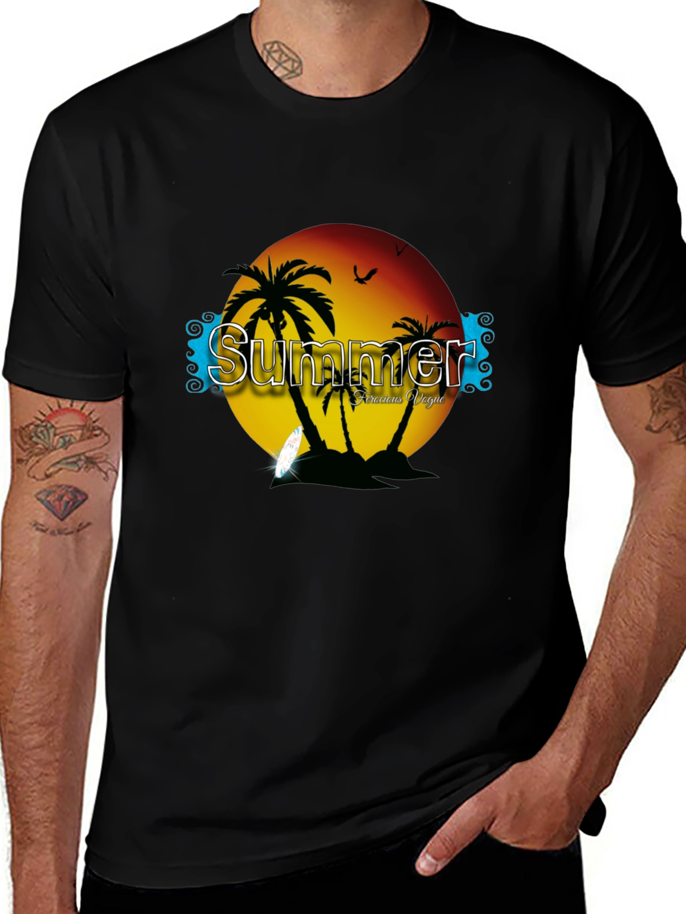 Summer Vacation Graphic T-Shirt