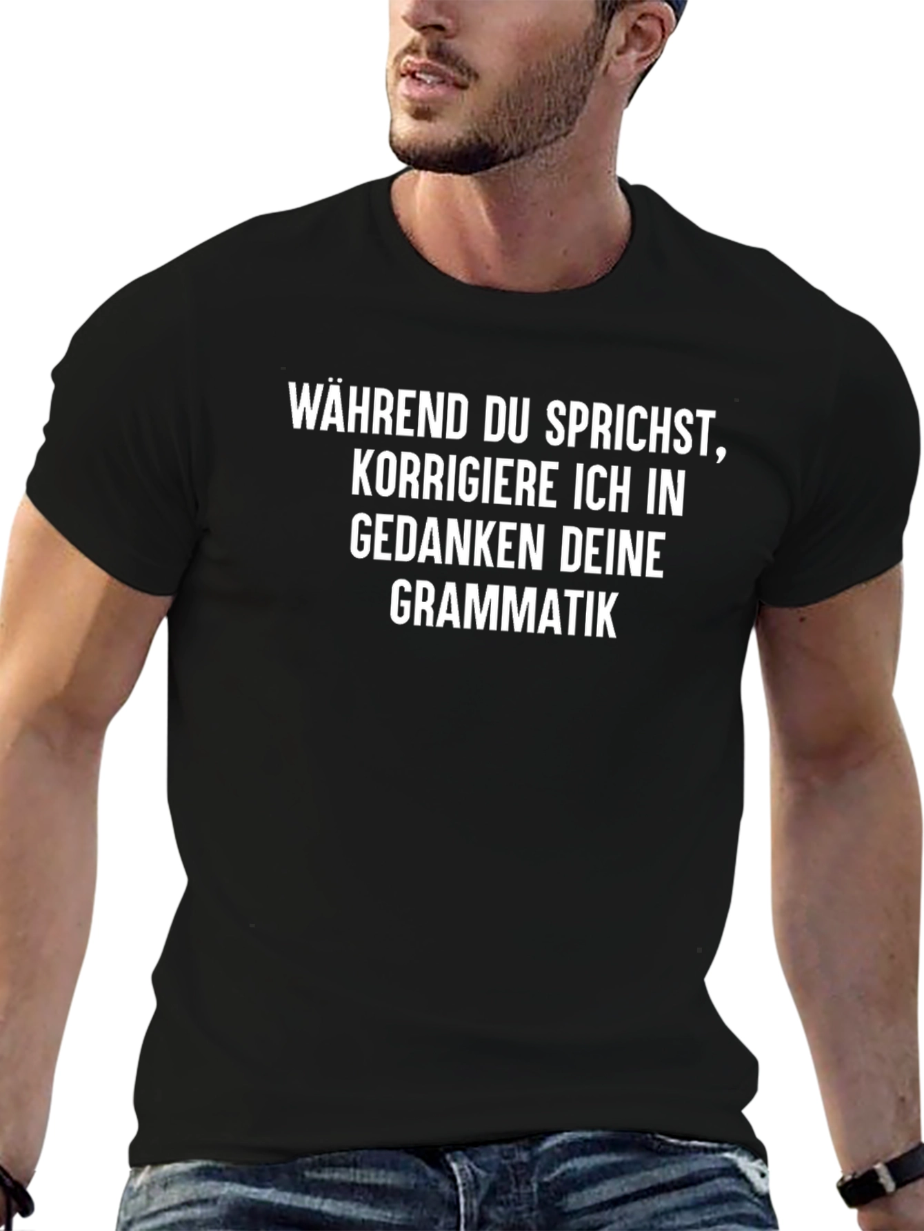 WÄHREND DU SPRICHST Funny German T-Shirt
