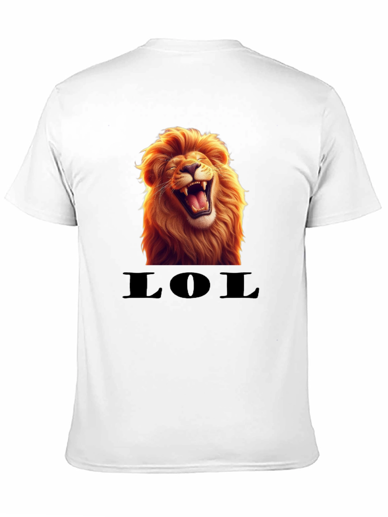 Laughing Lion LOL Graphic Tee - Black