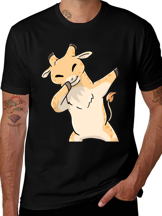 Dabbing Giraffe T-Shirt - Cute Cartoon Animal Tee
