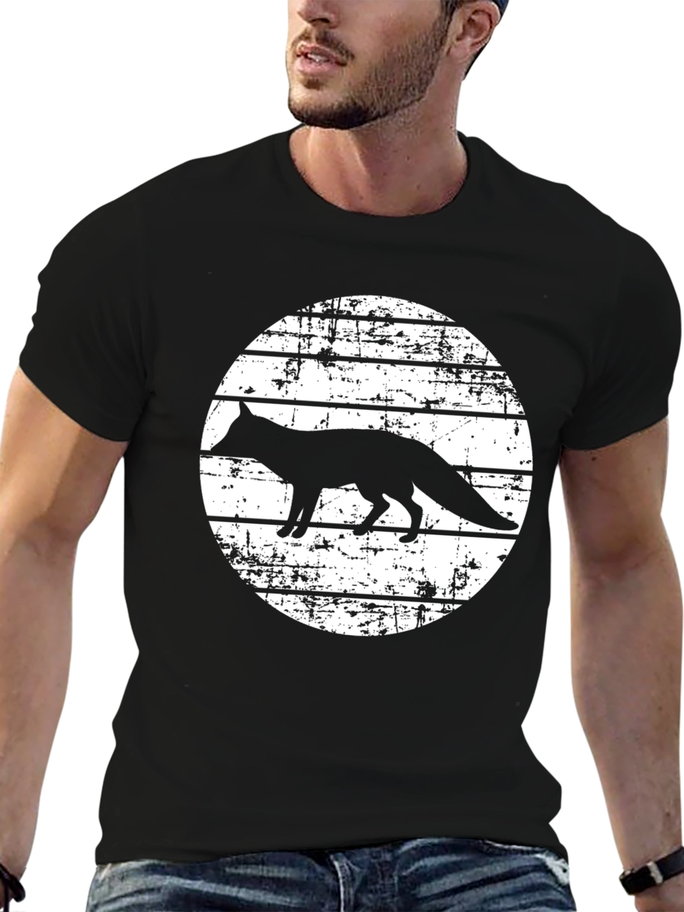 Fox Silhouette Graphic T-Shirt