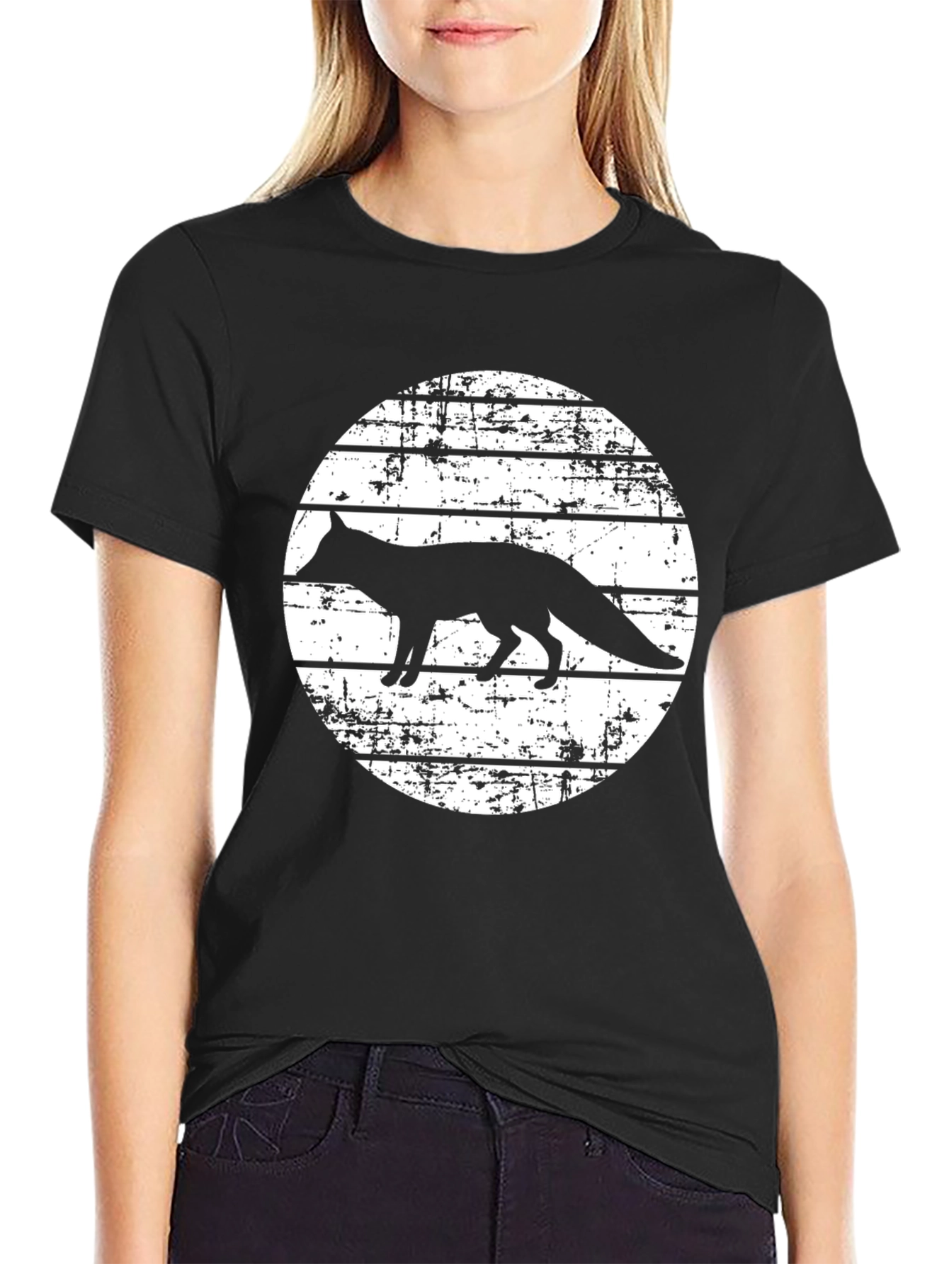 Fox Silhouette Graphic T-Shirt