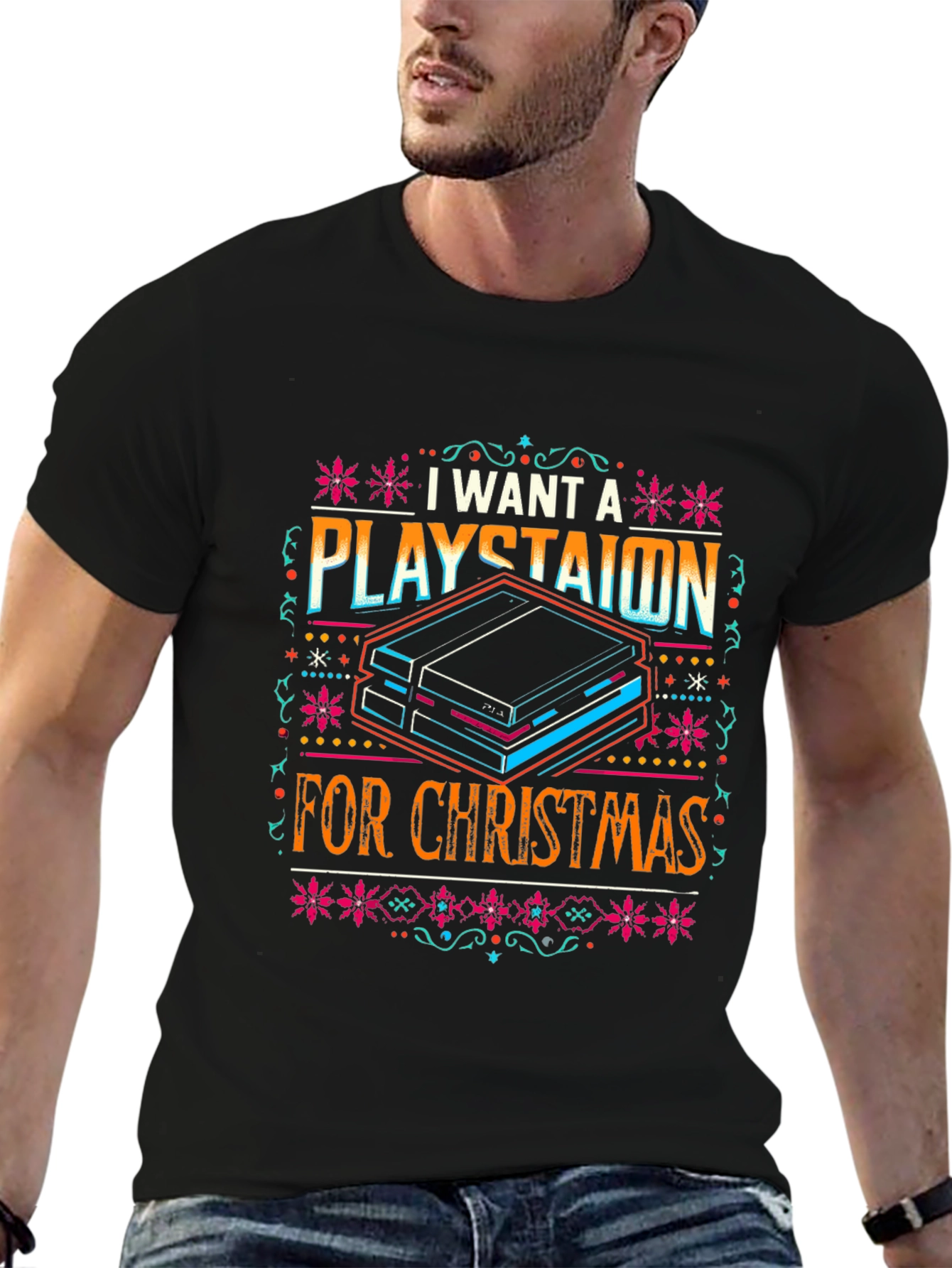 I Want a Playstaion for Christmas Graphic Tee