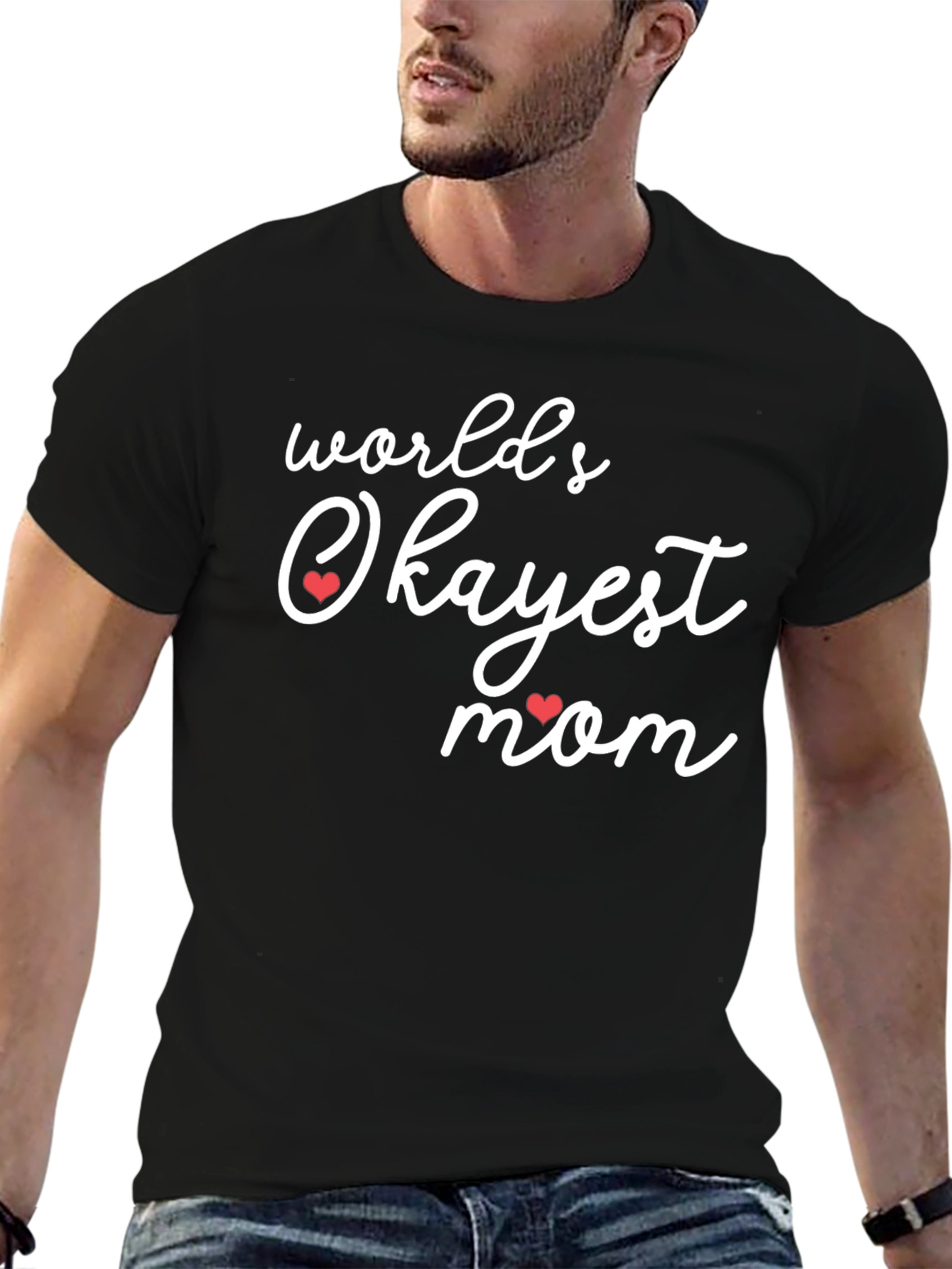 Worlds Okayest Mom Graphic T-Shirt