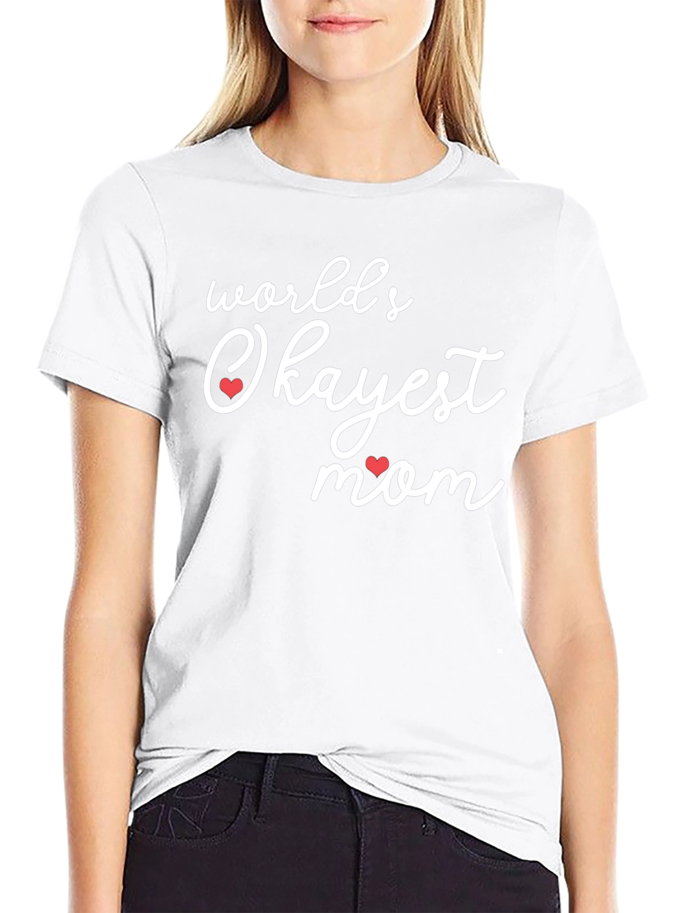 Worlds Okayest Mom Graphic T-Shirt