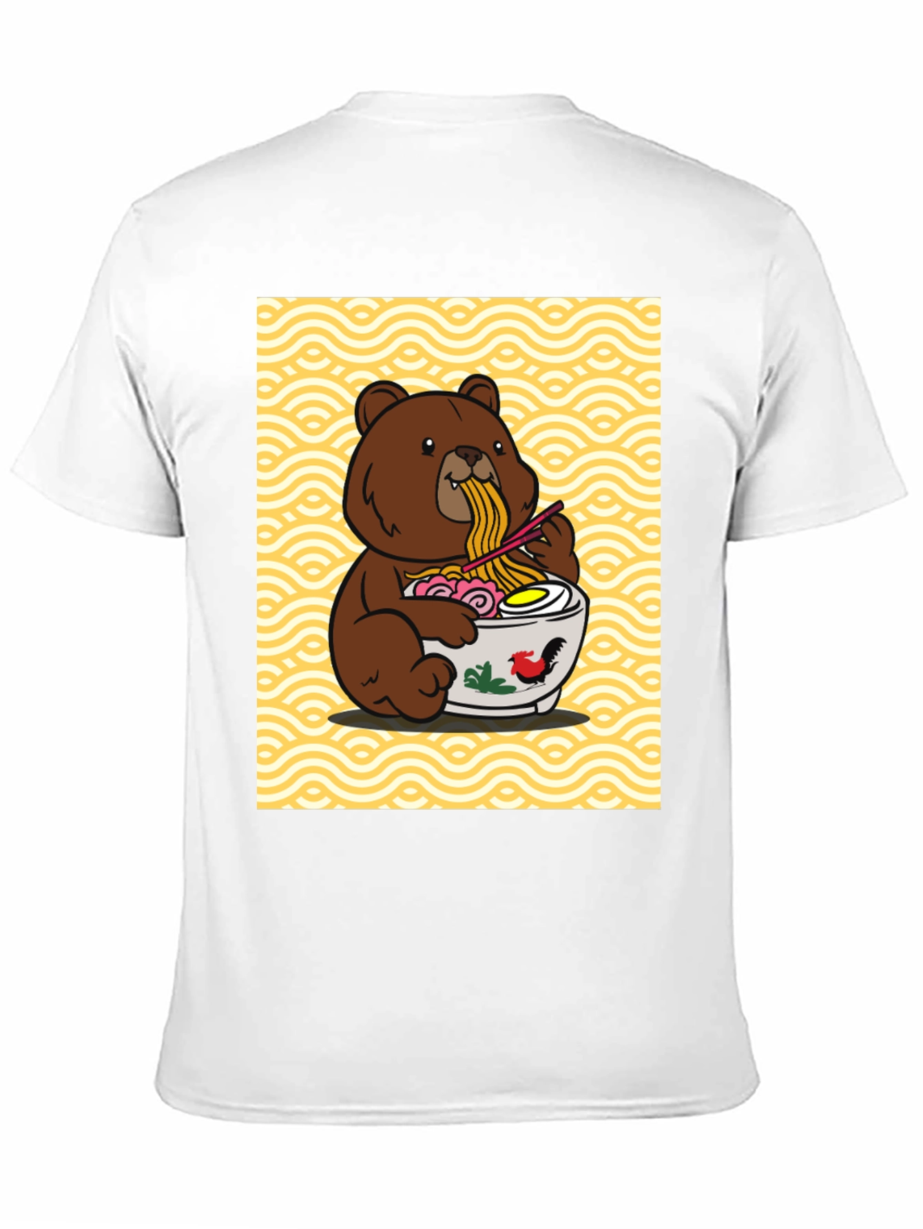 Bear Eating Ramen Graphic Tee