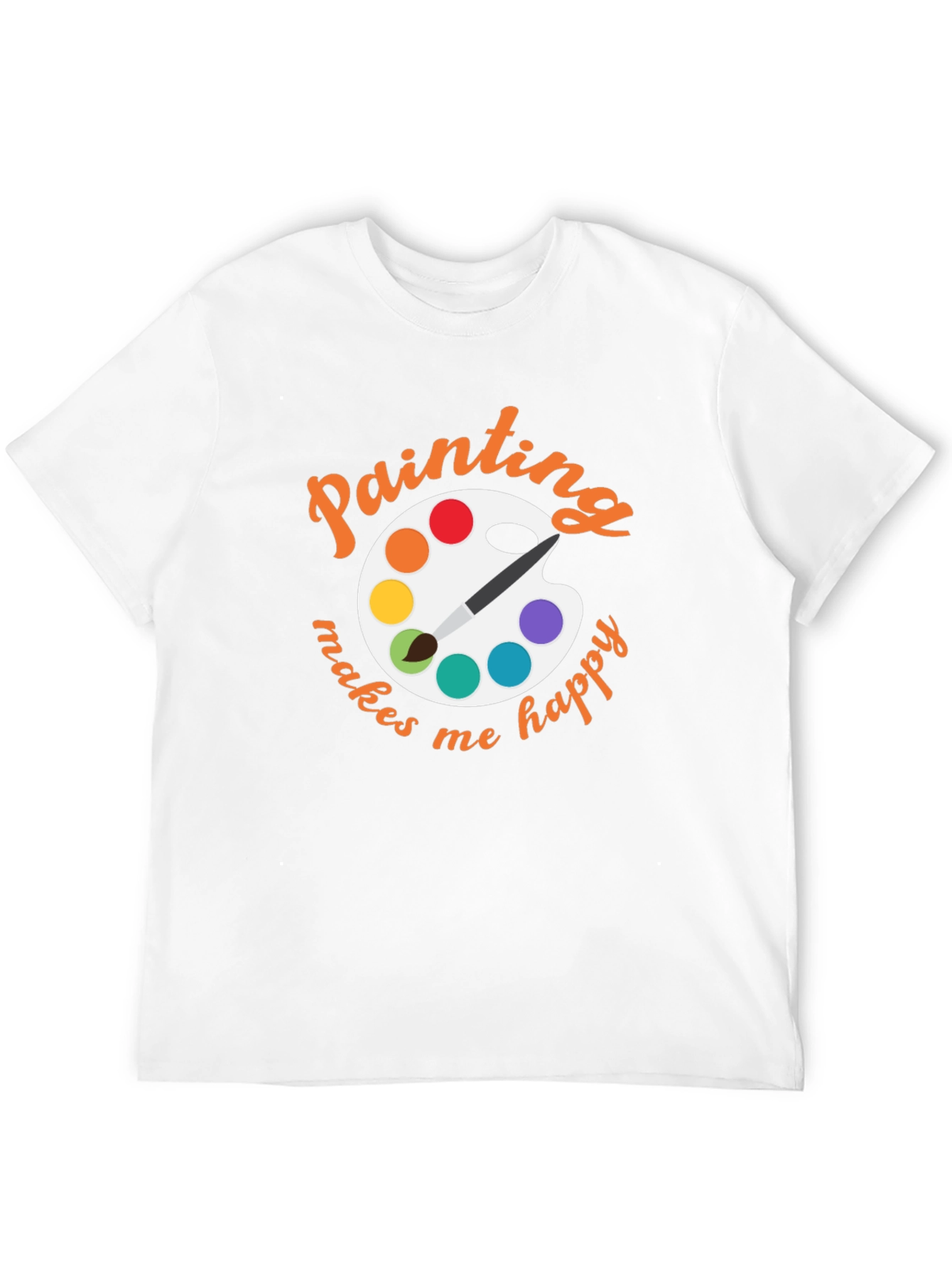 Painting Makes Me Happy Graphic T-Shirt