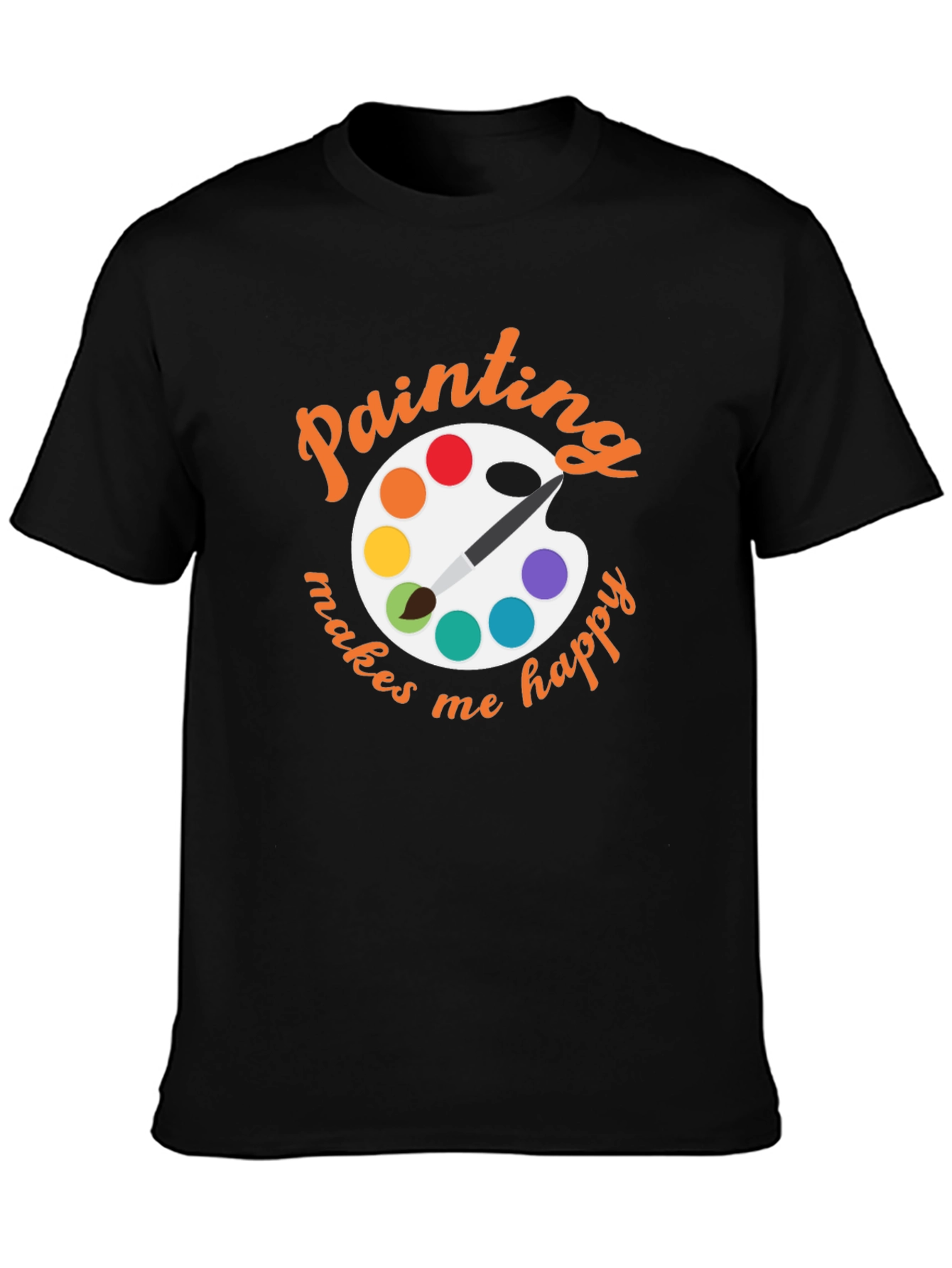 Painting Makes Me Happy Graphic T-Shirt