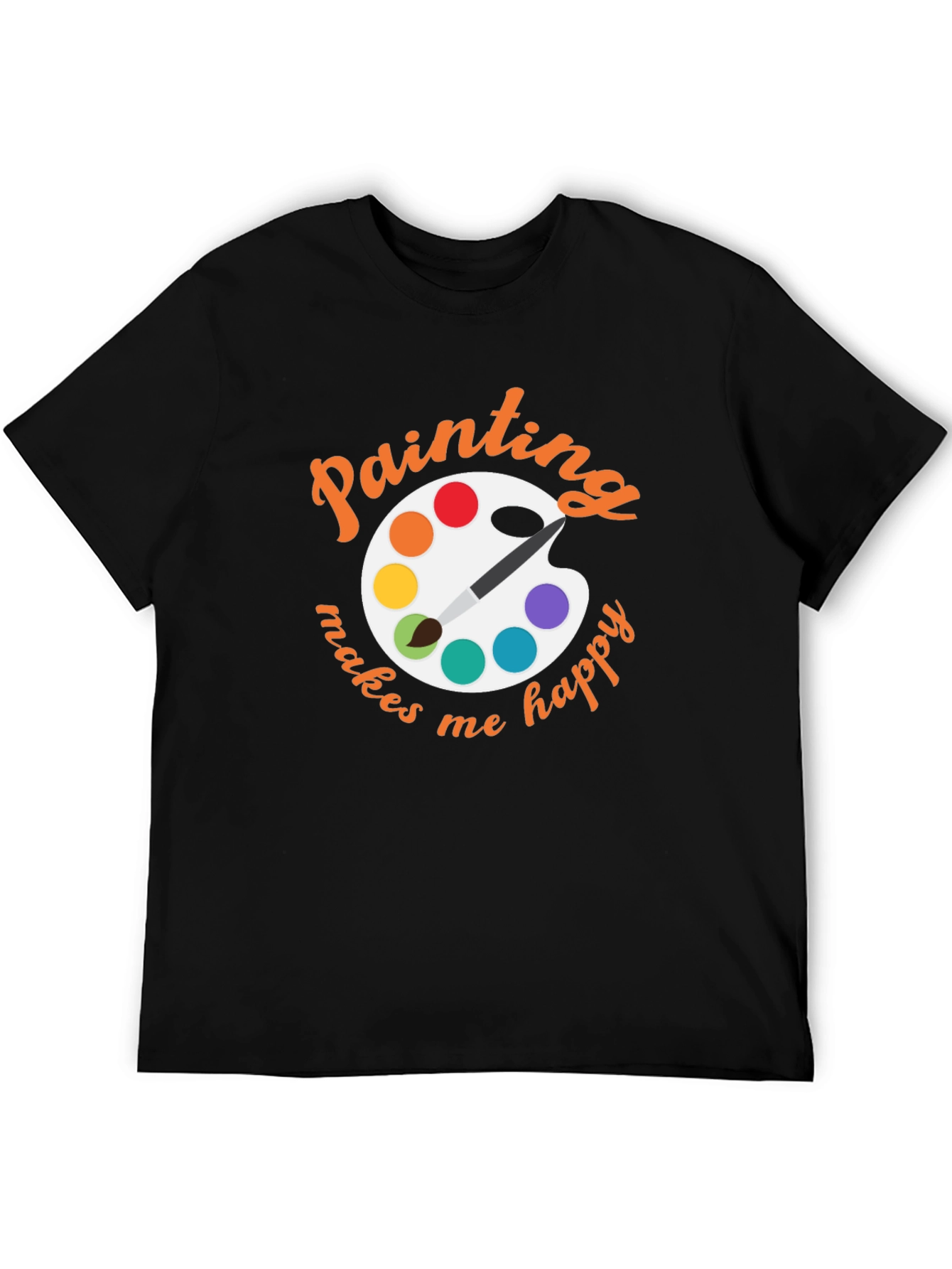Painting Makes Me Happy Graphic T-Shirt