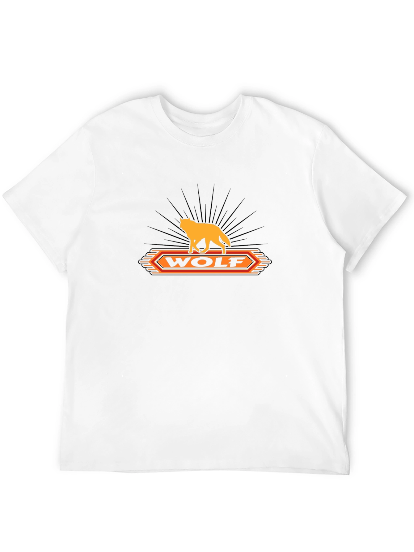 Wolf Graphic T-Shirt - Black Cotton Tee