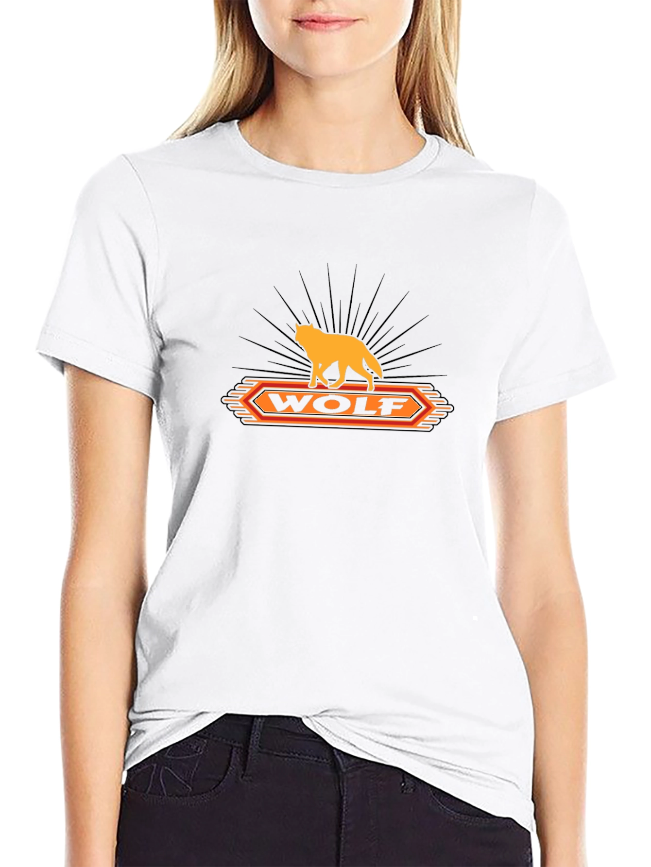 Wolf Graphic T-Shirt - Black Cotton Tee