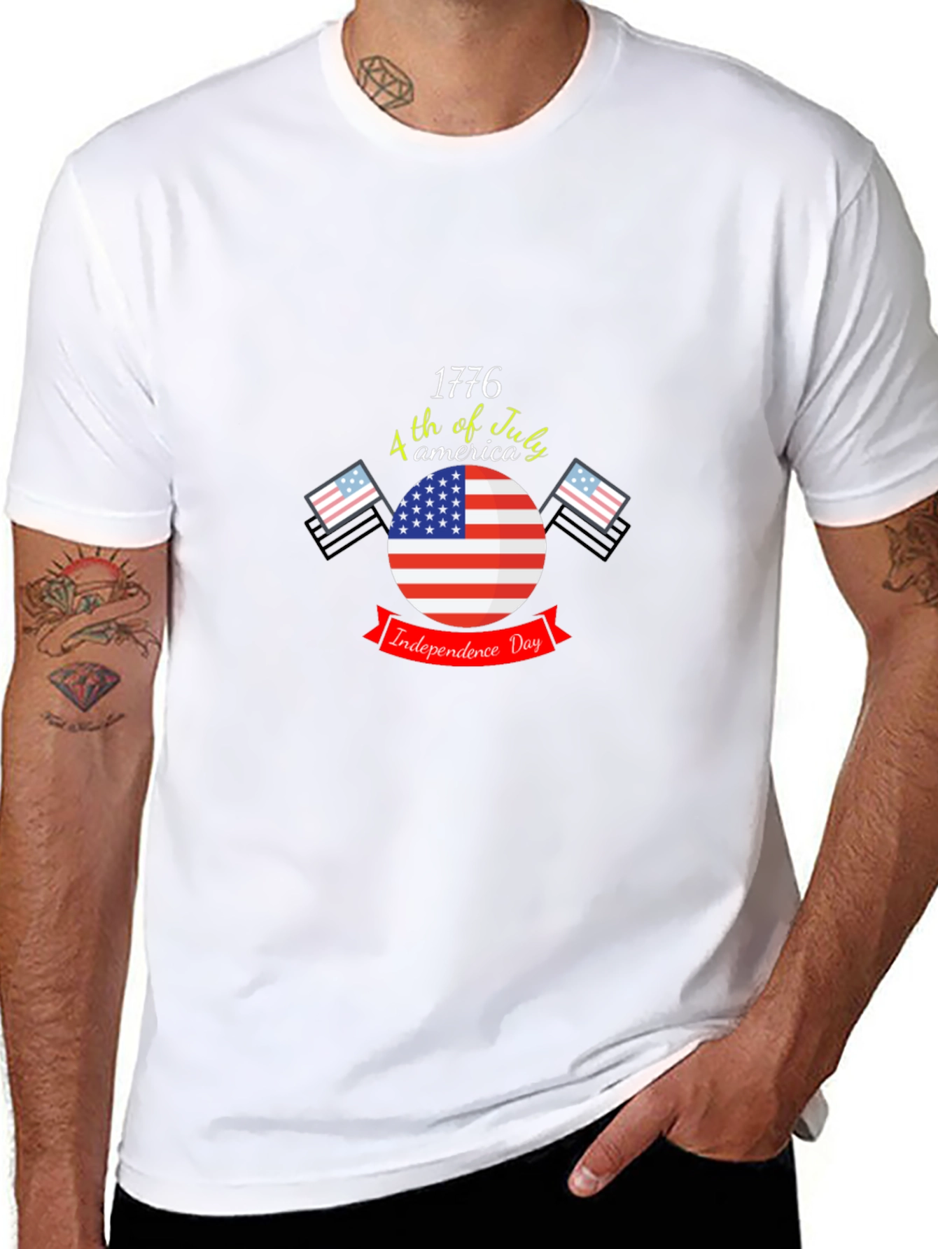 Patriotic Independence Day 1776 Graphic T-Shirt