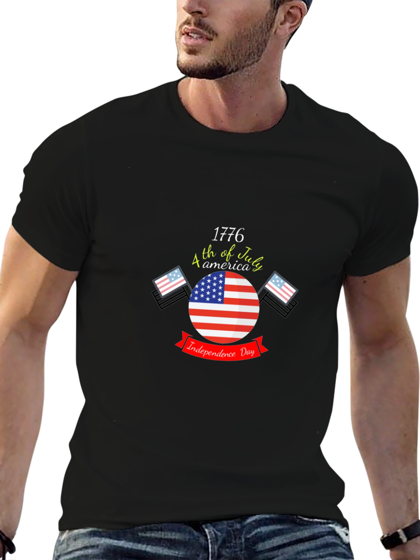 Patriotic Independence Day 1776 Graphic T-Shirt