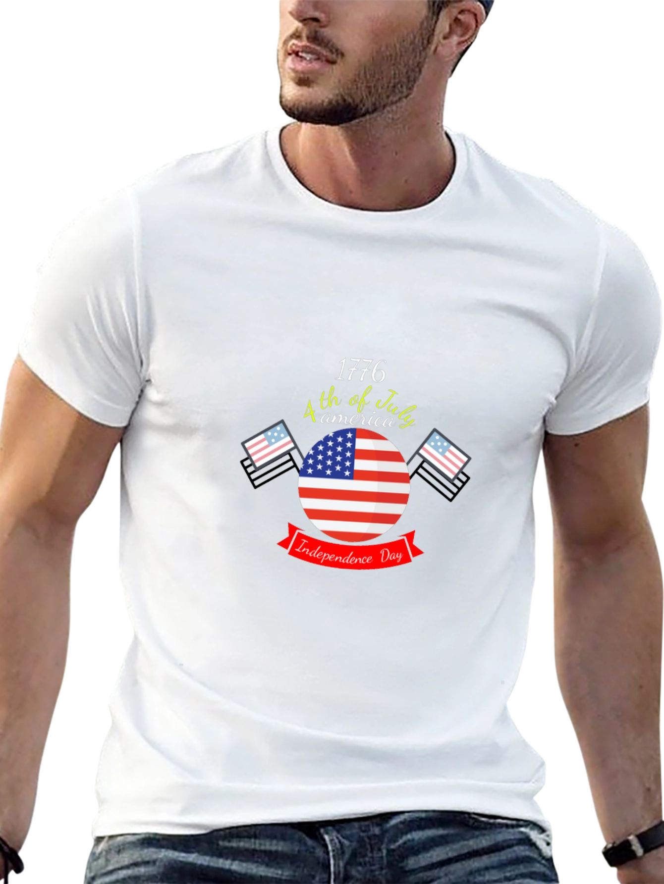 Patriotic Independence Day 1776 Graphic T-Shirt