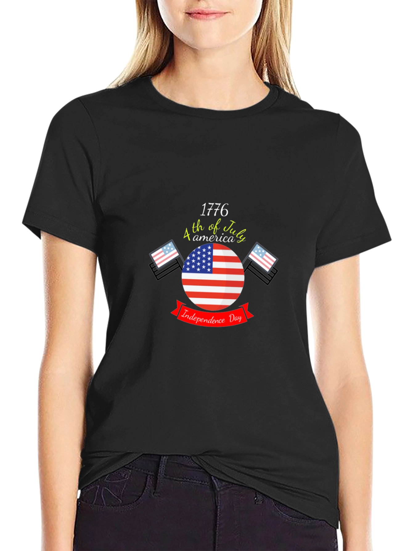 Patriotic Independence Day 1776 Graphic T-Shirt