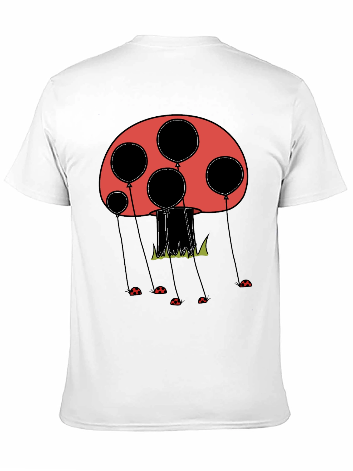 Mushroom Balloon Graphic Tee - Unique Design