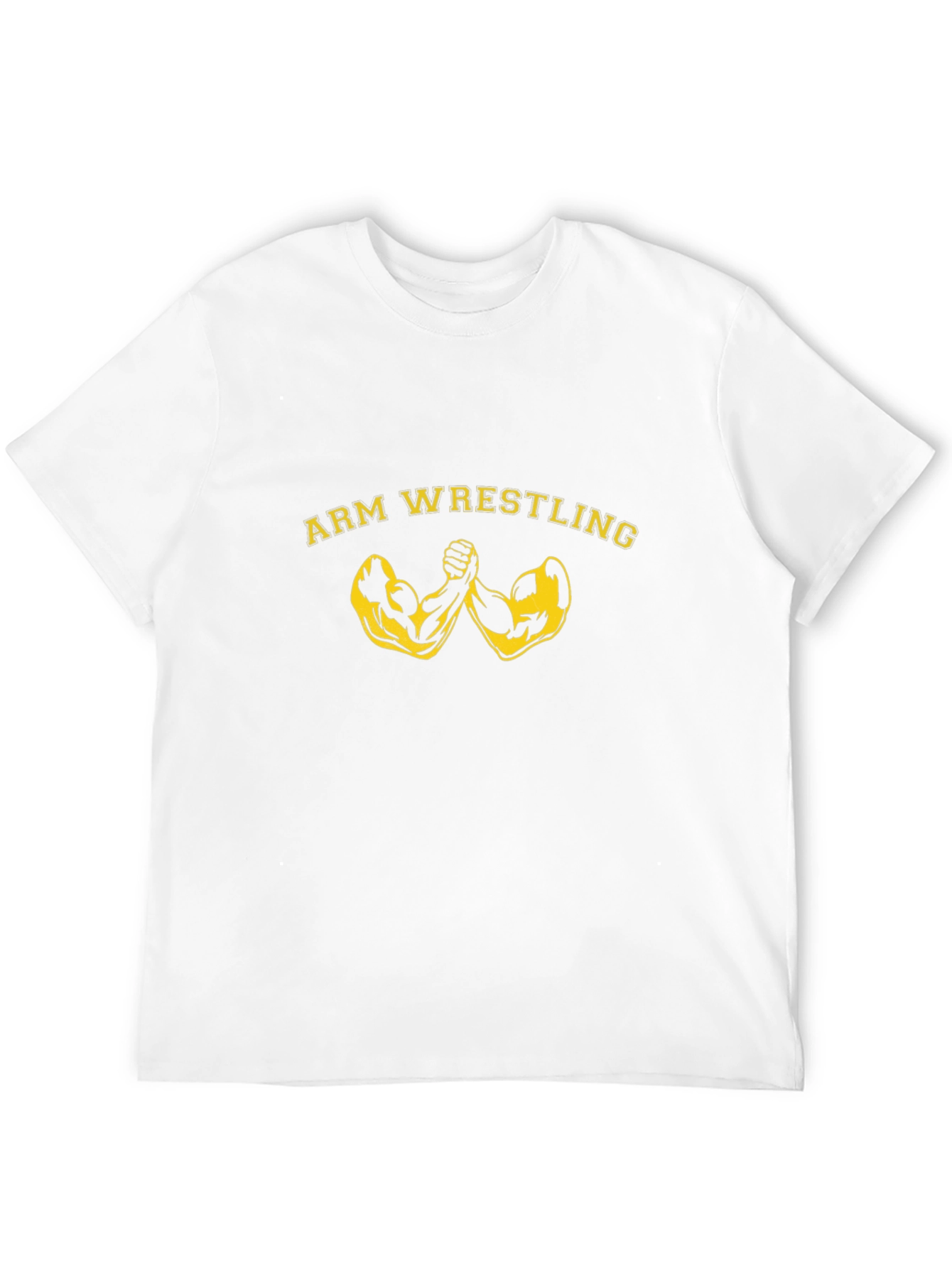 Arm Wrestling Graphic Tee - Black Cotton T-Shirt