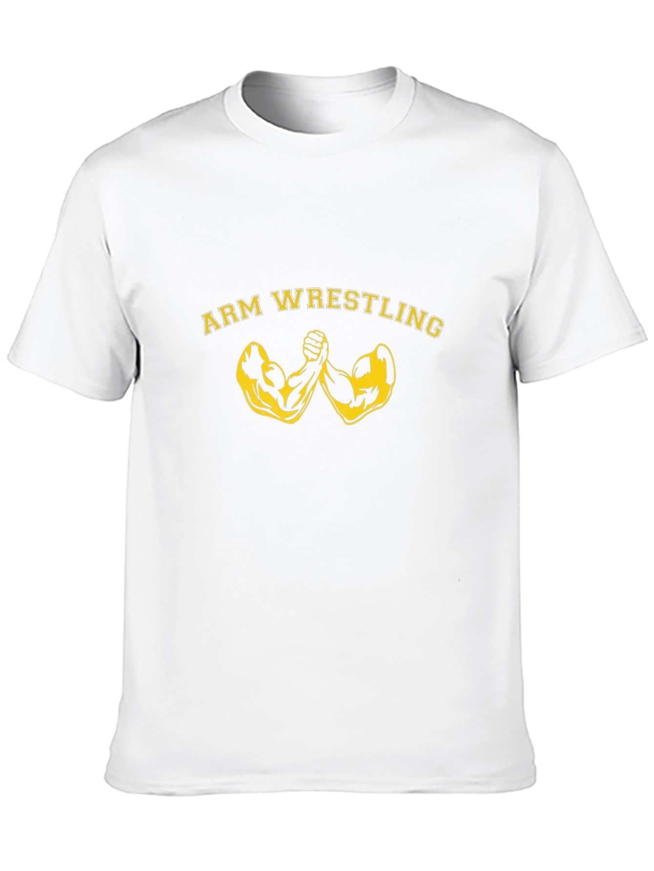 Arm Wrestling Graphic Tee - Black Cotton T-Shirt