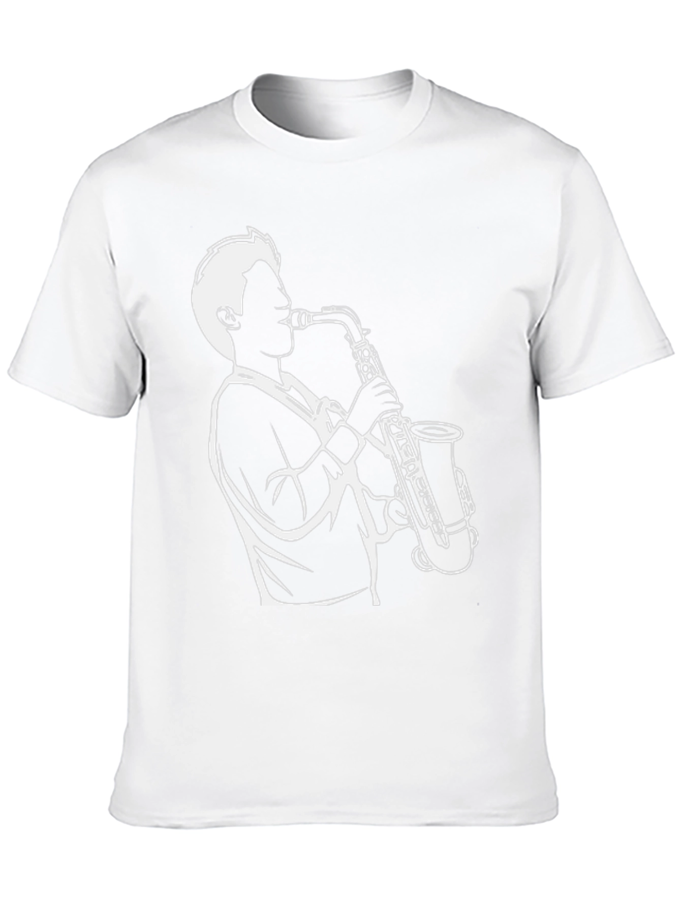 Saxophone Player Graphic Tee - Cool Jazz Musician T-Shirt