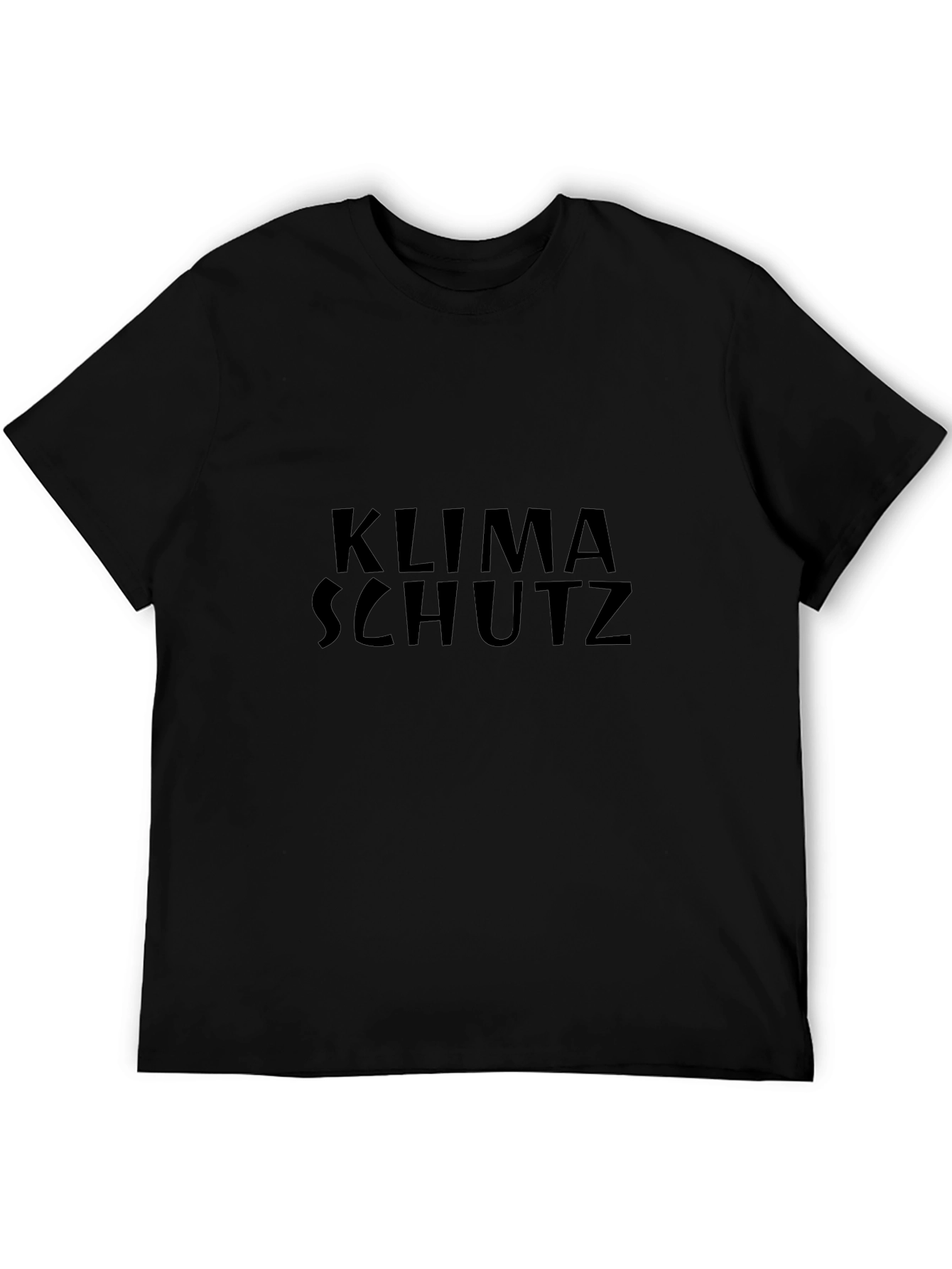 Klima Schutz Black Graphic T-Shirt