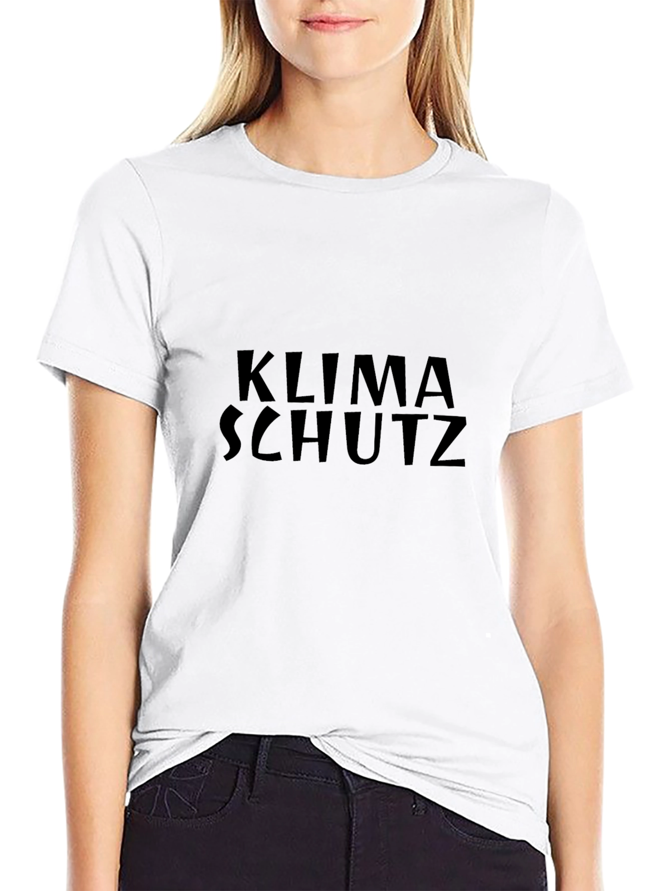 Klima Schutz Black Graphic T-Shirt
